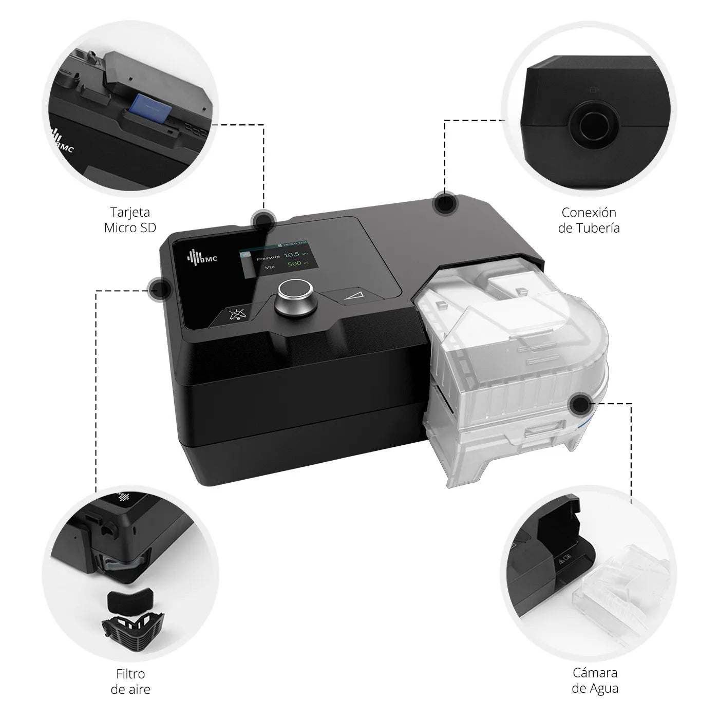 Arriendo Auto Cpap BMC G2S A20 - TOPMEDIC