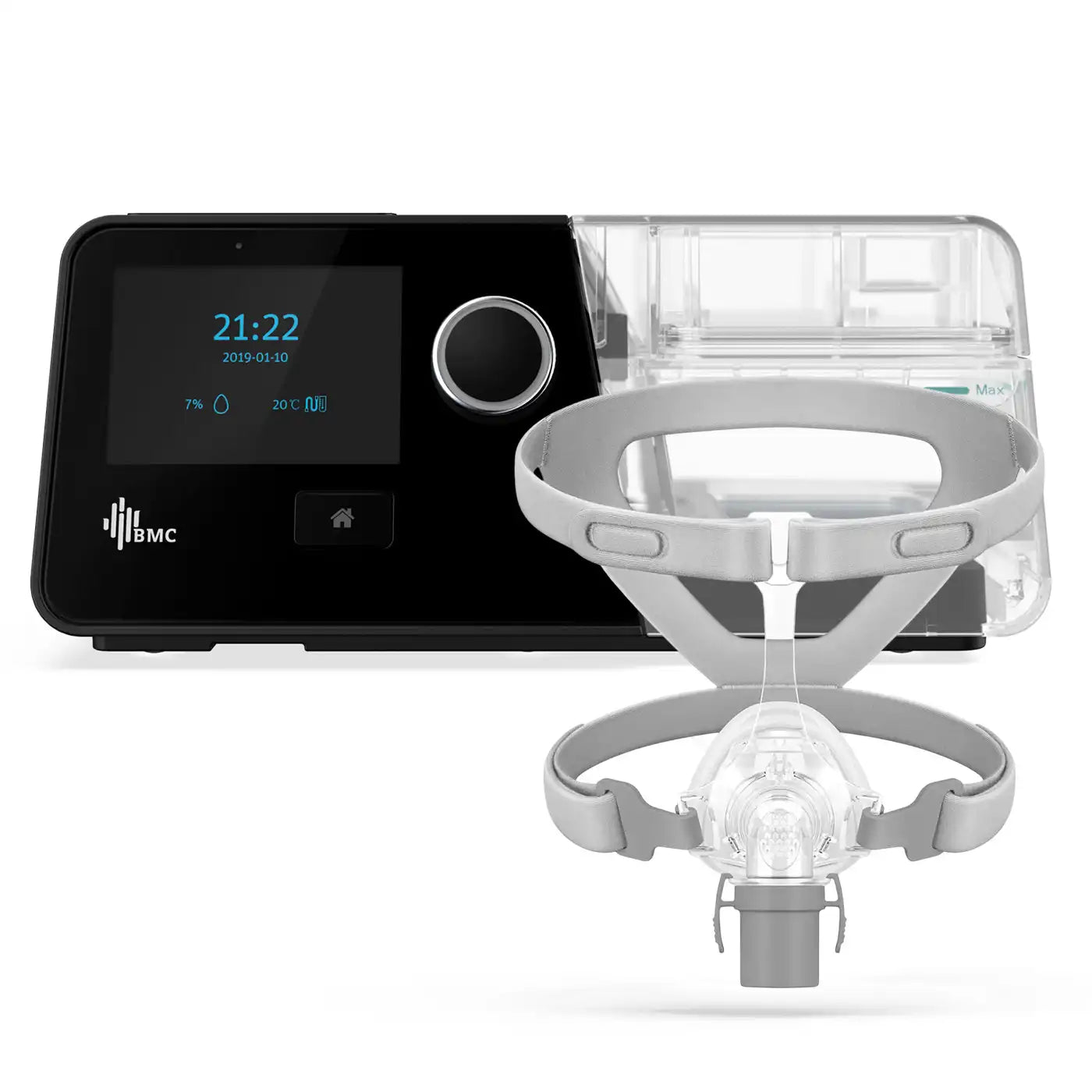 Auto Cpap BMC G3 A20 Con Máscara + Tubo Calefaccionado + Oxímetro