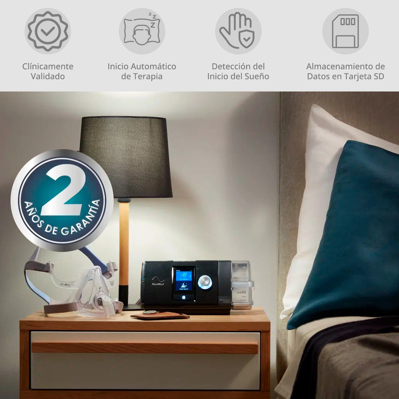 Auto Cpap ResMed AirSense 10 + Máscara Premium