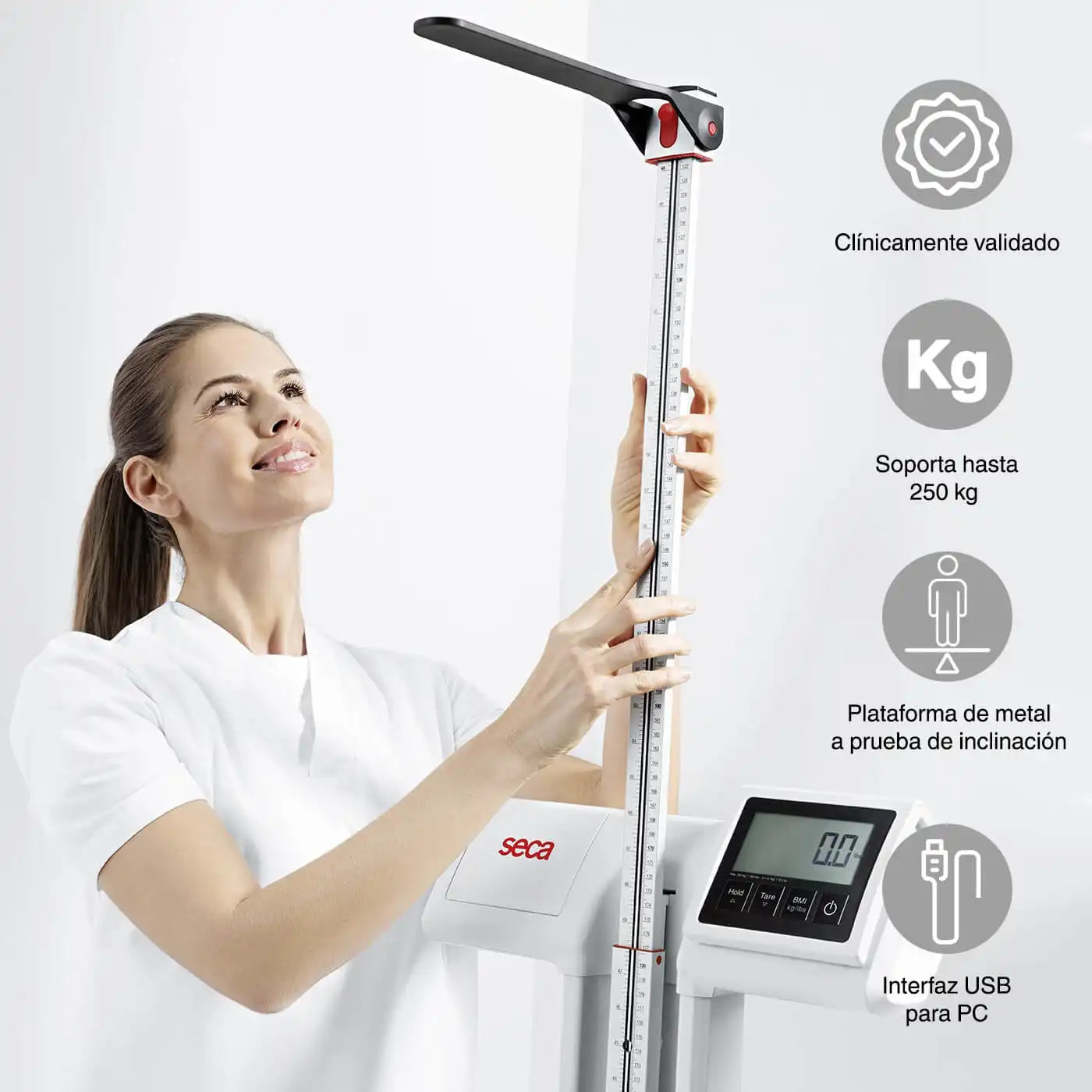 Balanza Seca 777 con Tallímetro Digital - TOPMEDIC