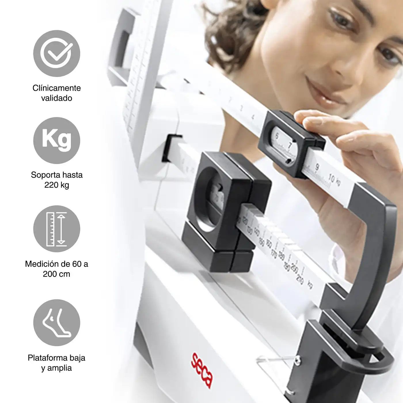 Balanza Seca 700 Mecánica con Tallímetro Seca 220 - TOPMEDIC