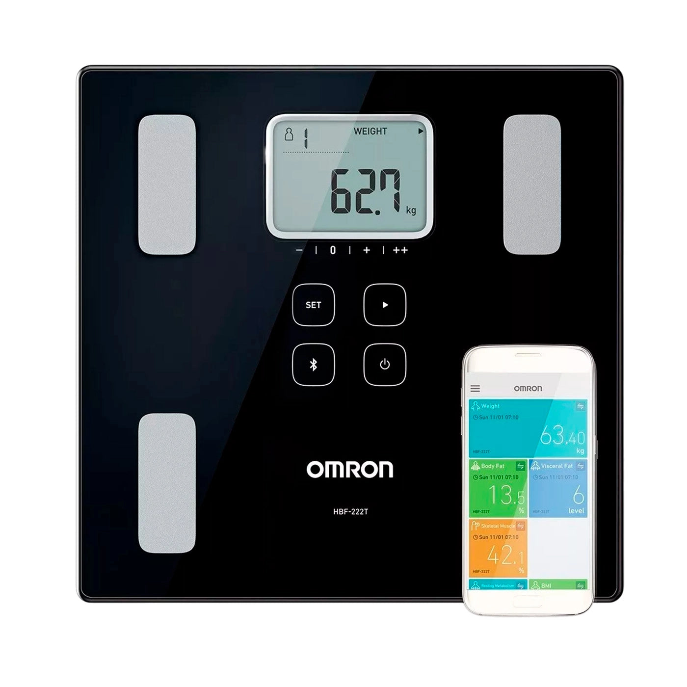 Balanza Omron 222T Bioimpedancia y Bluetooth