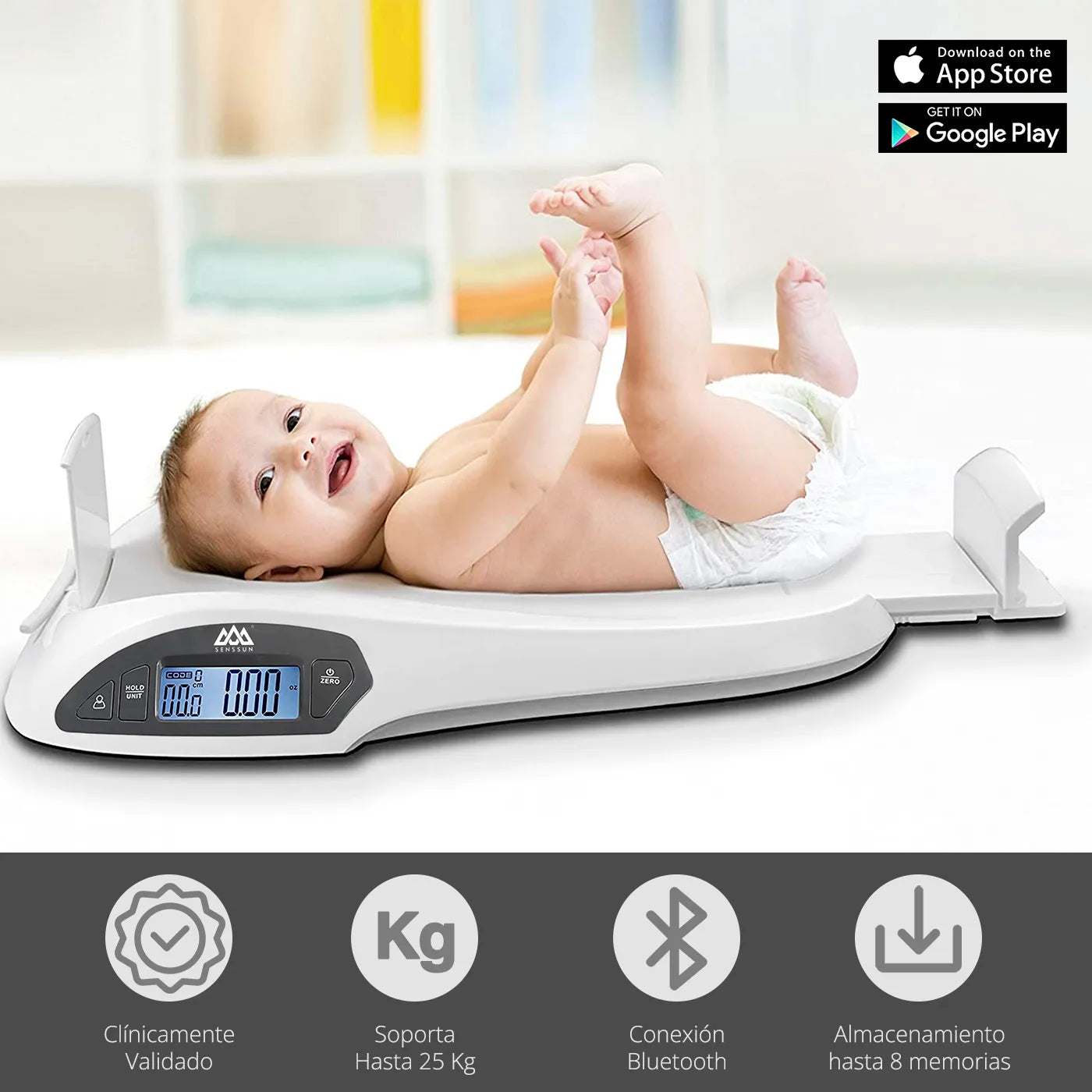 Balanza Senssun Pediátrica con Tallímetro - TOPMEDIC