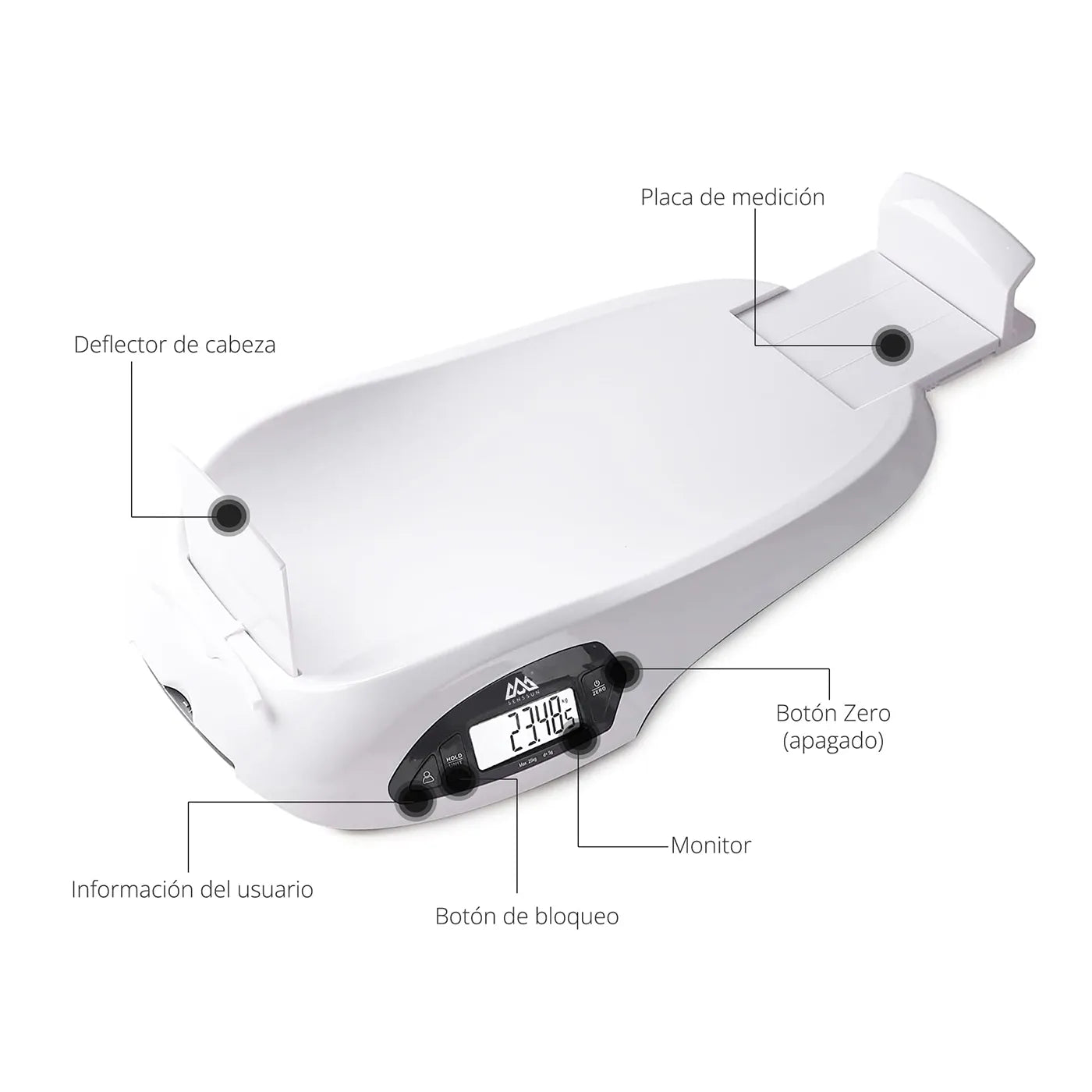Balanza Senssun Pediátrica con Tallímetro - TOPMEDIC