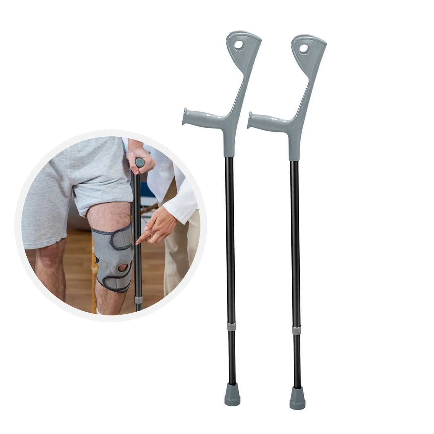 Bastón Canadiense Regulador de Altura 2 Unidades