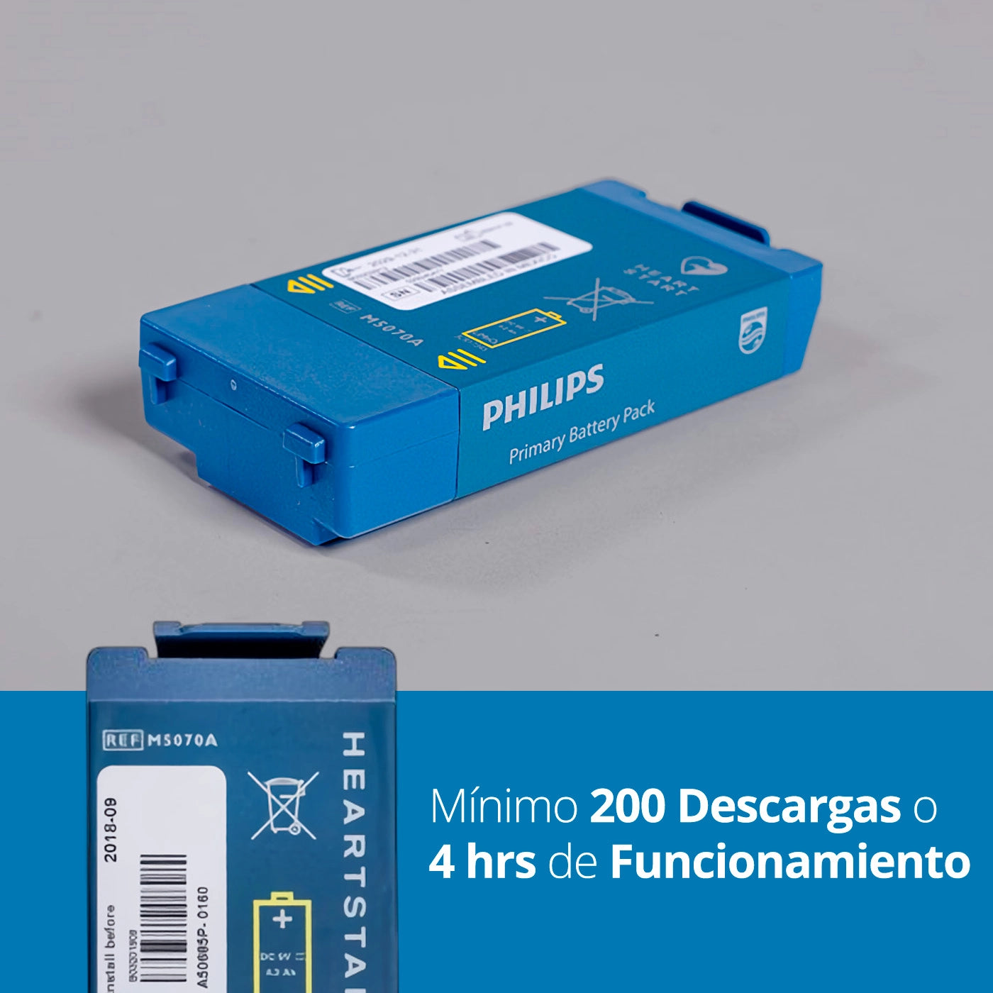 Batería compatible con desfibrilador Philips HeartStart FRx y HS1