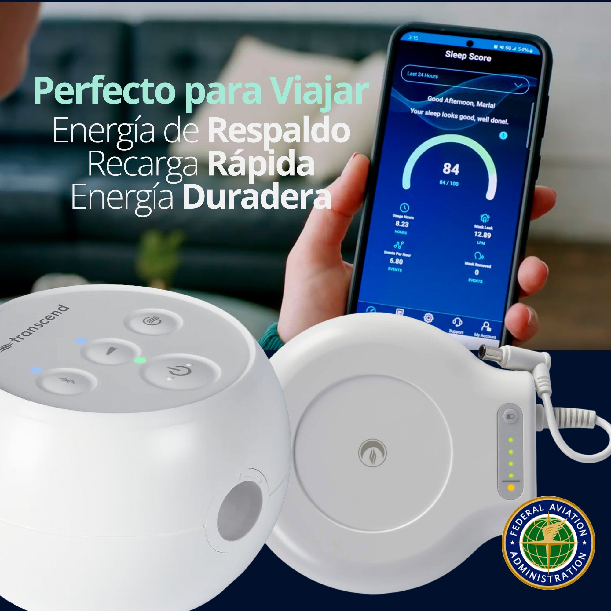 Batería Auto Cpap Transcend Micro
