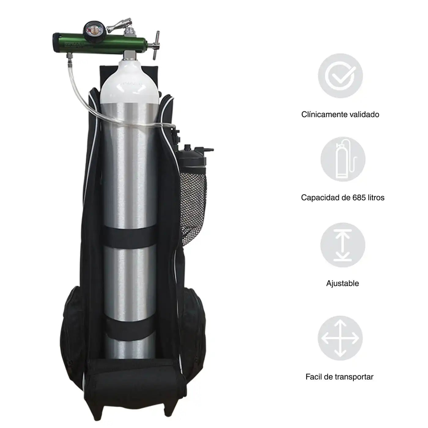 Bolso Roller Transporte Cilindro de Oxígeno - TOPMEDIC