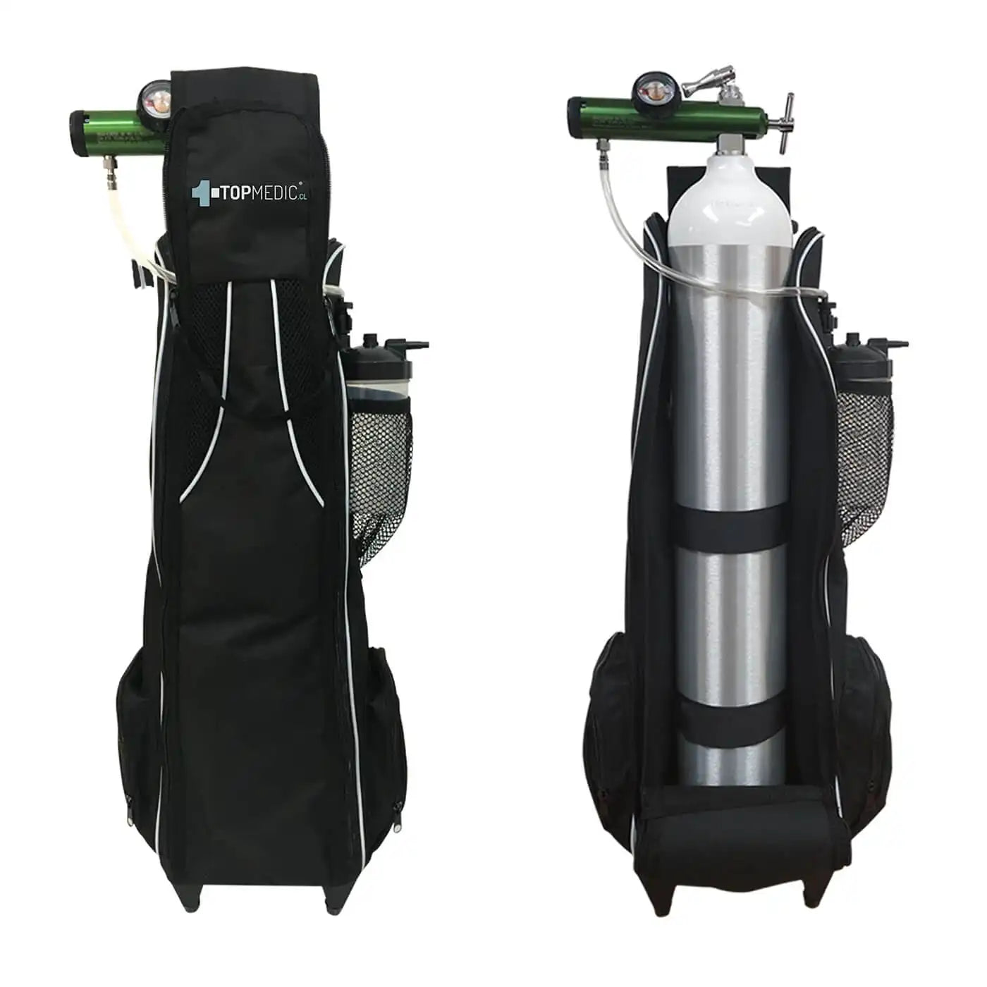 Cilindro Oxígeno Roller con Regulador Adulto 685 Litros - TOPMEDIC