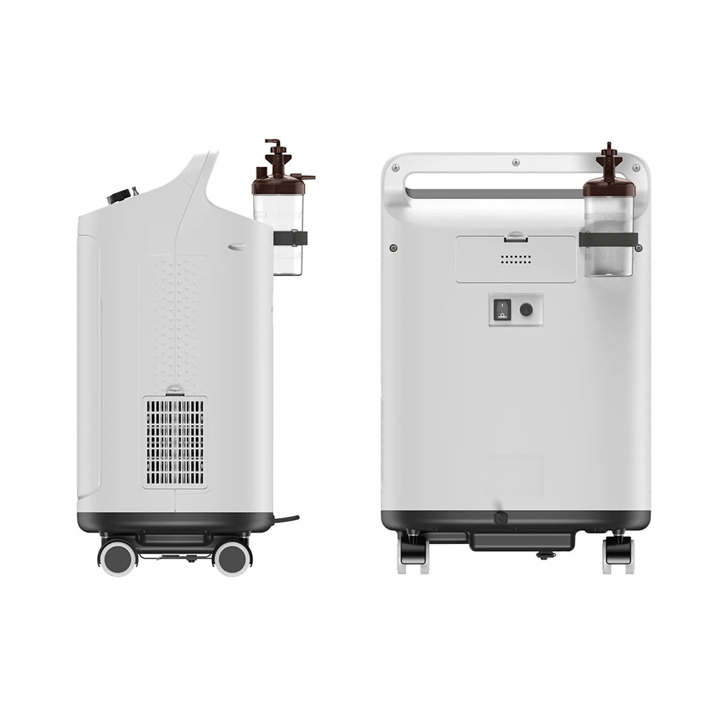 Equipo de oxigenoterapia BMC: Concentrador de oxígeno portátil y silencioso, perfecto para pacientes que necesitan oxígeno suplementario. Flujo regulable y pantalla digital.