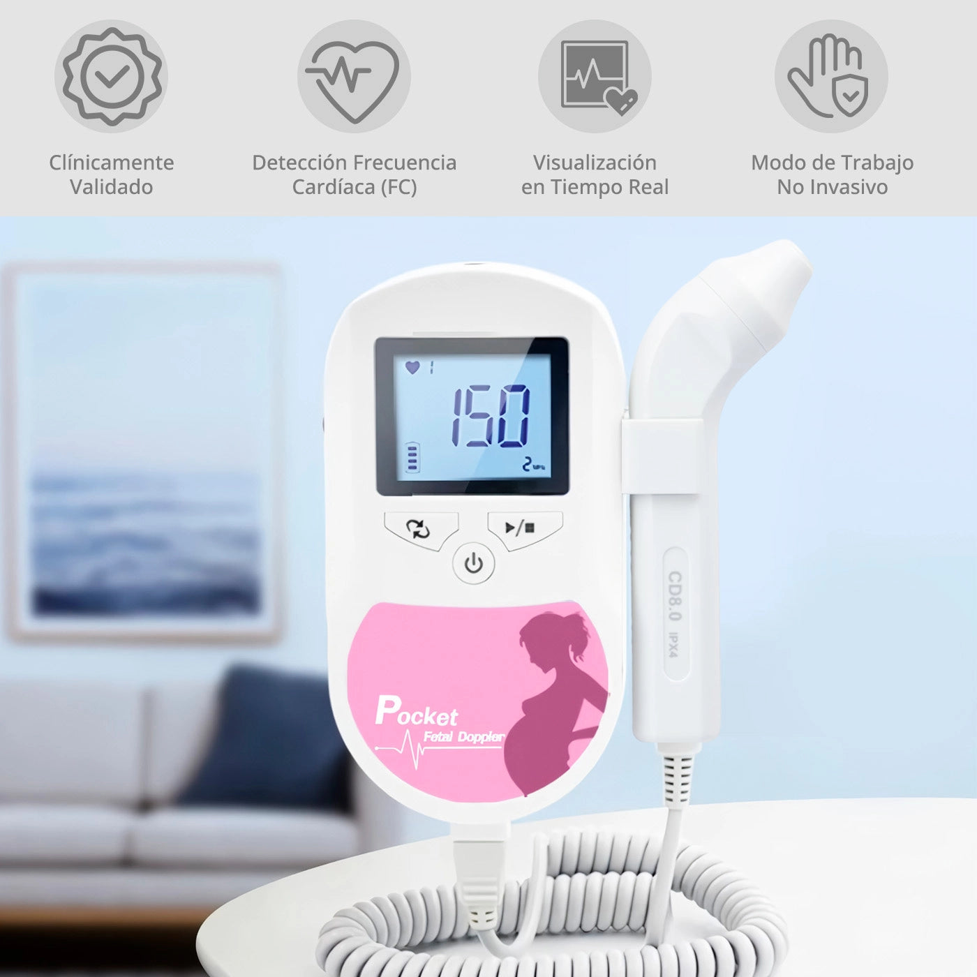 Evalúa el Flujo Sanguíneo con el Doppler Vascular Contec Sonoline C1 de 8 MHz.