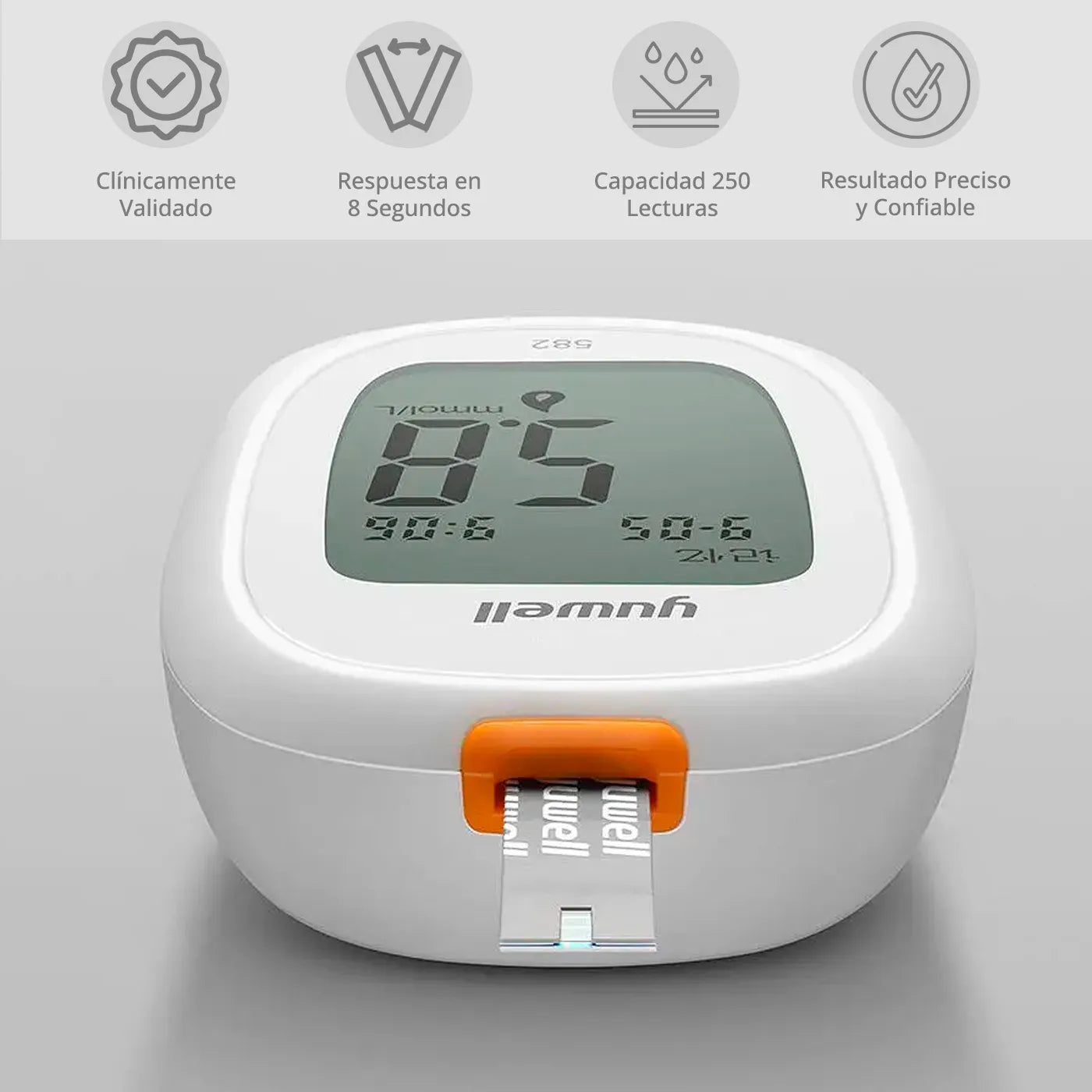 Glucómetro Yuwell 582 100 Cintas 100 Lancetas - TOPMEDIC