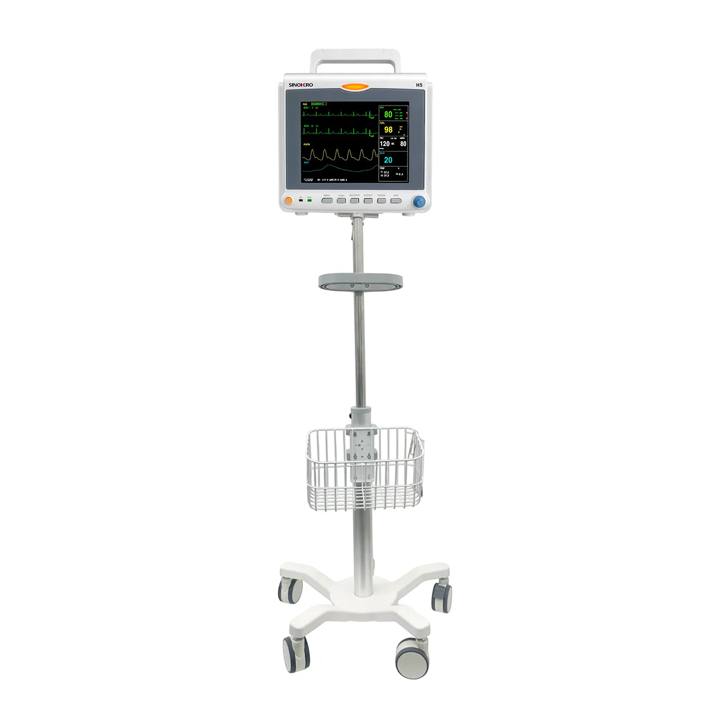 Monitor Multiparámetros Sinohero H8 + ETCO2 + Carro 1 Canasta