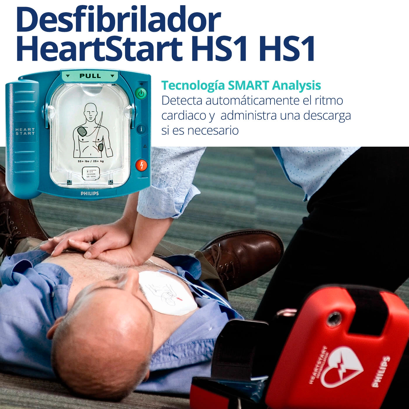 Desfibrilador DEA HeartStart HS1