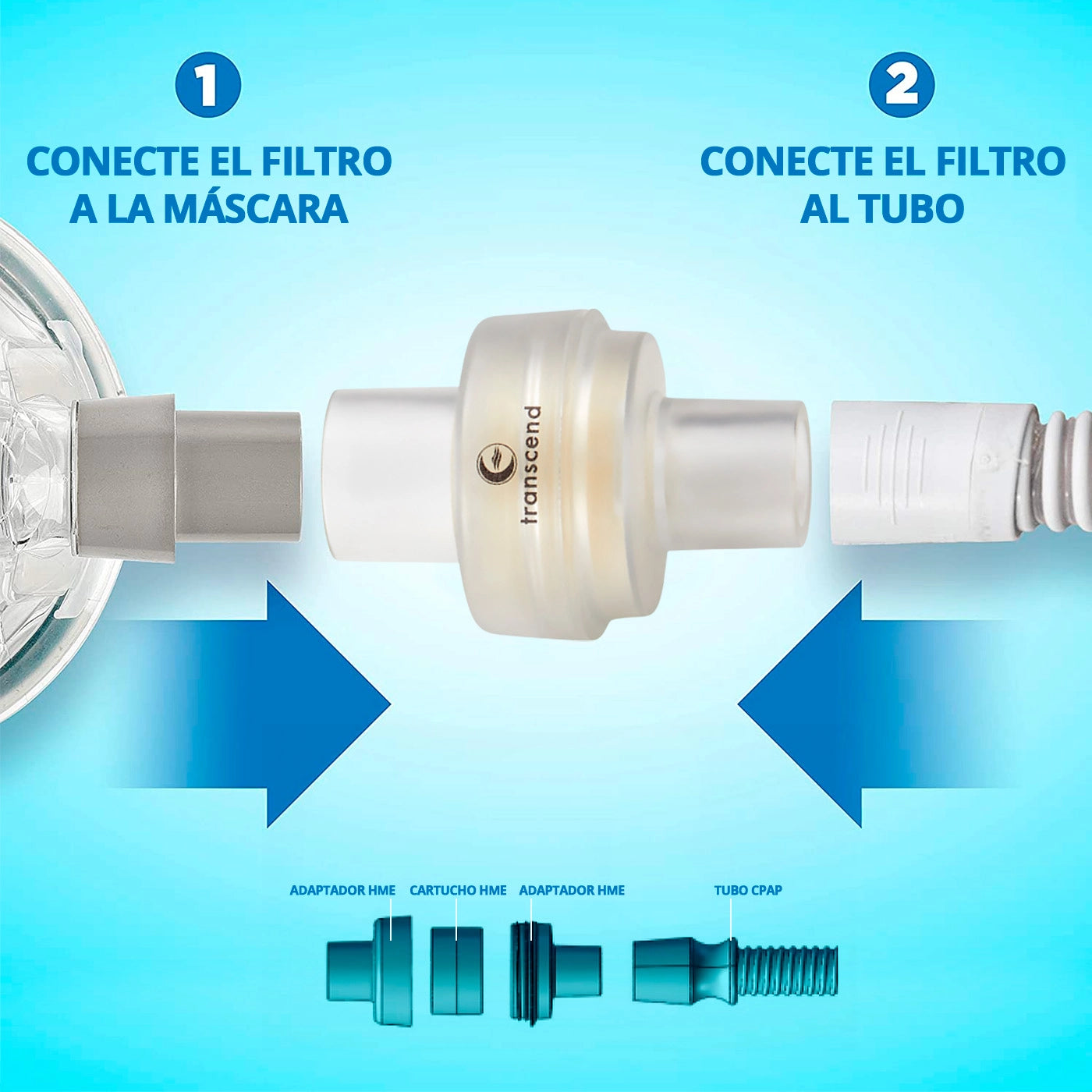 Humidificador HME Auto Cpap Transcend Micro