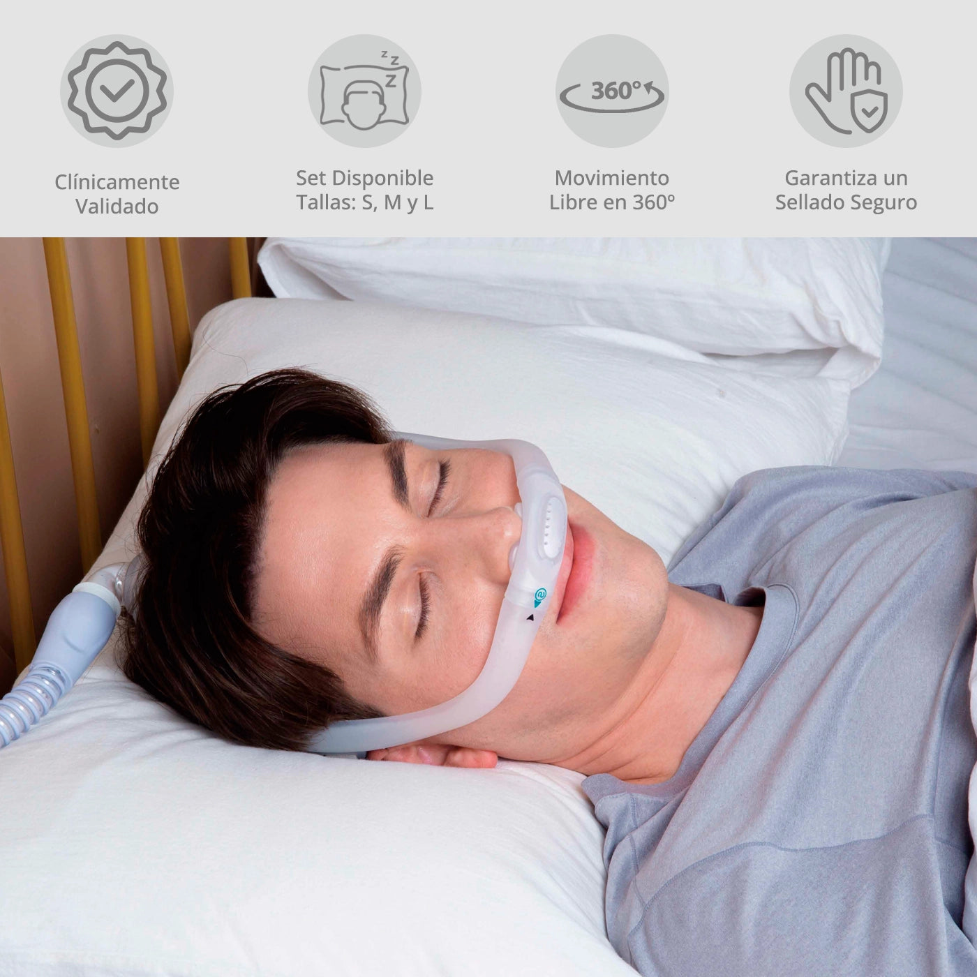 Máscara Cpap Nasal Pillows P6S BMC 3 Tallas