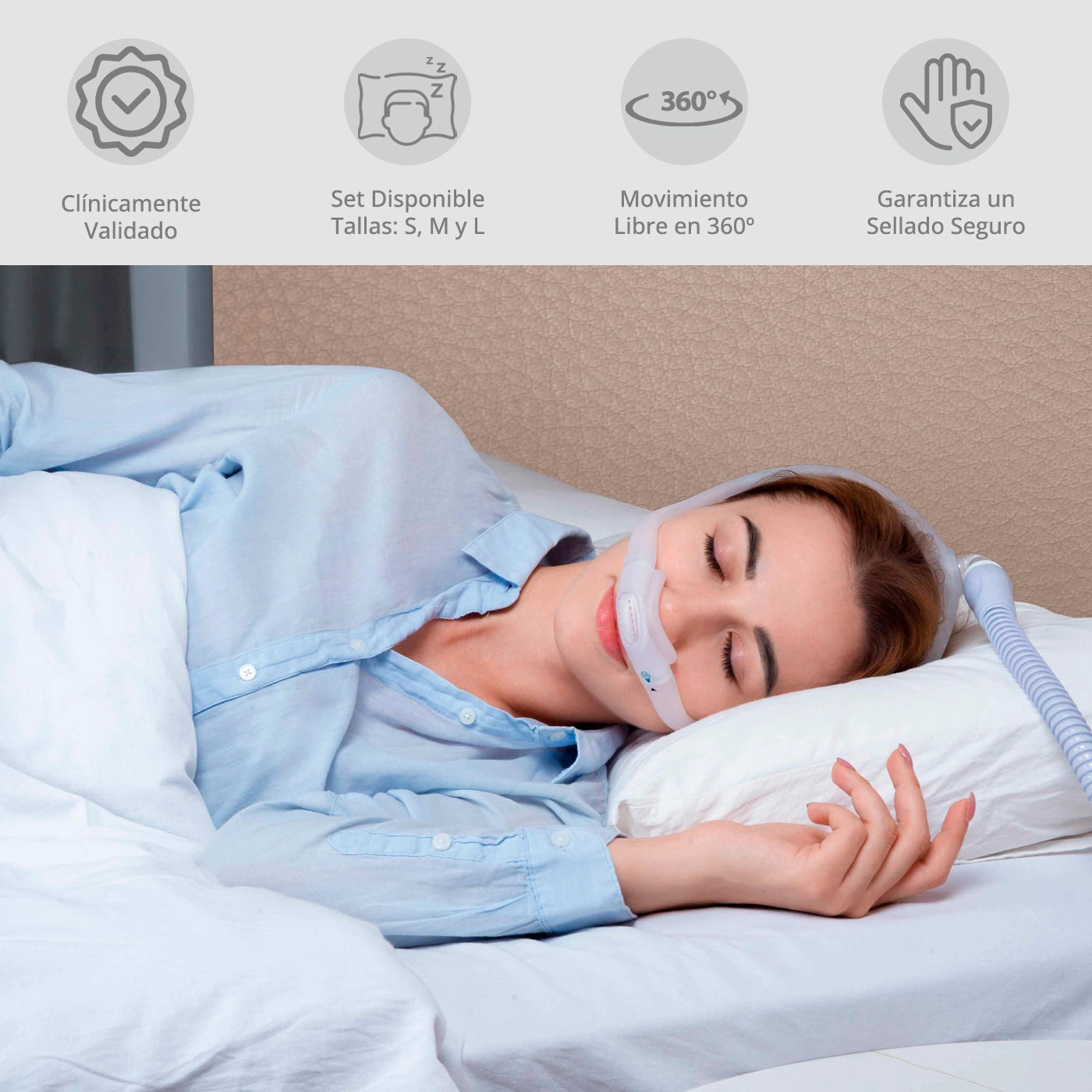 Máscara Cpap Nasal N6S BMC 3 Tallas