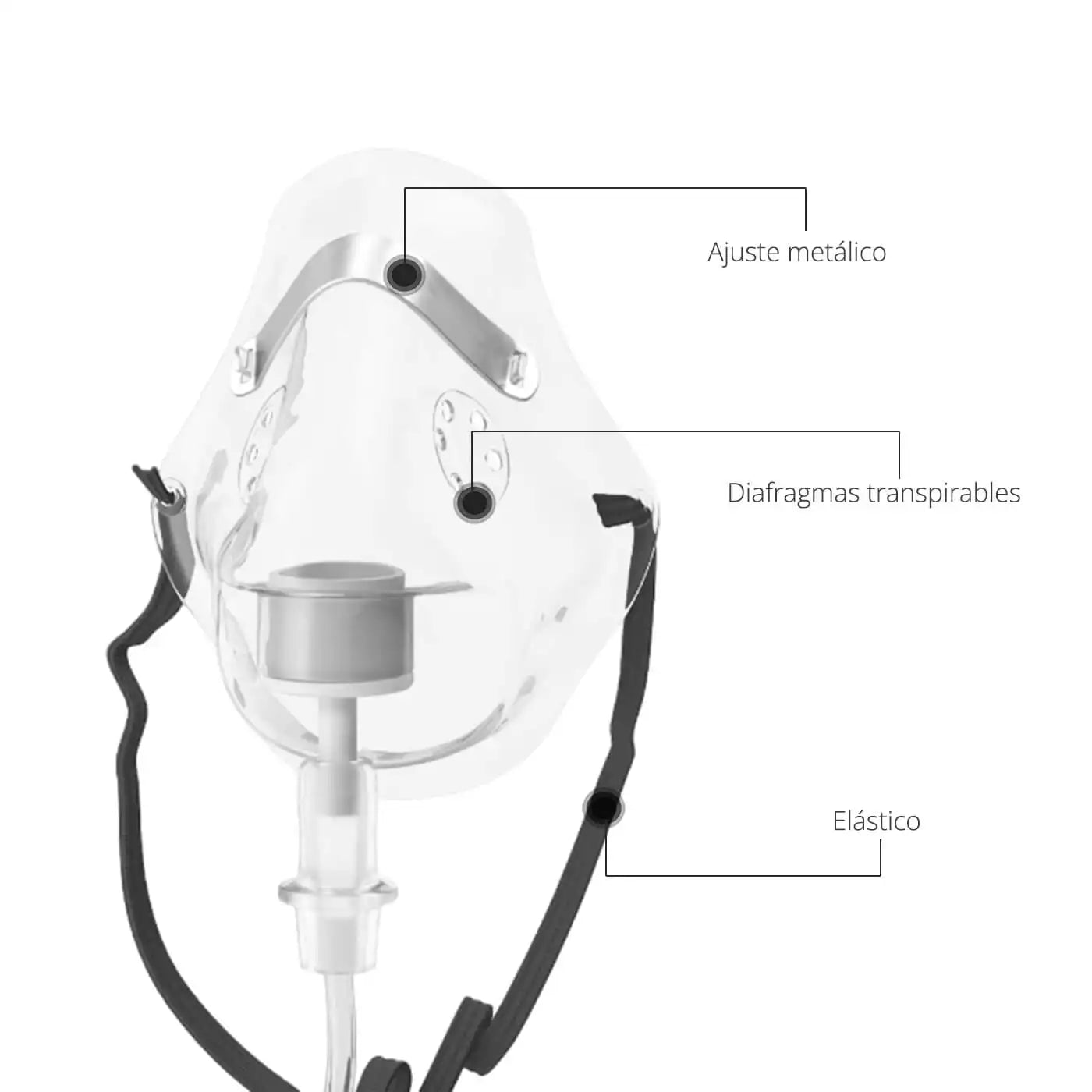 Mascarilla Oxígeno Pediátrico - TOPMEDIC