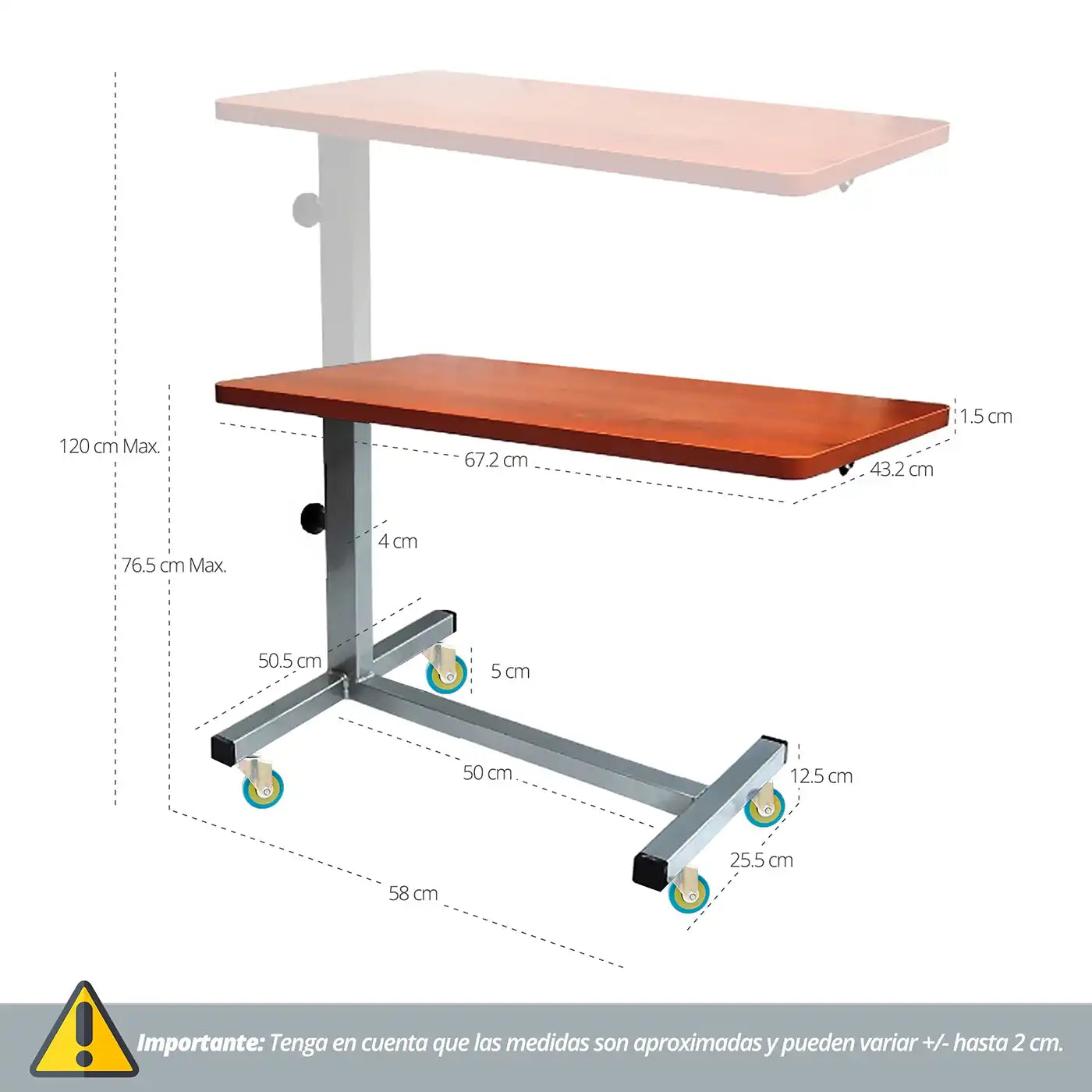 Mesa Clínica de Alimentación - TOPMEDIC