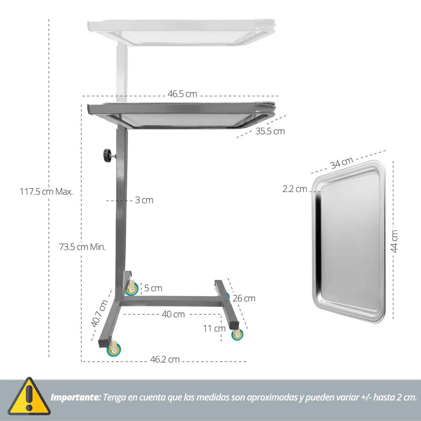 Mesa Mayo Instrumental - TOPMEDIC