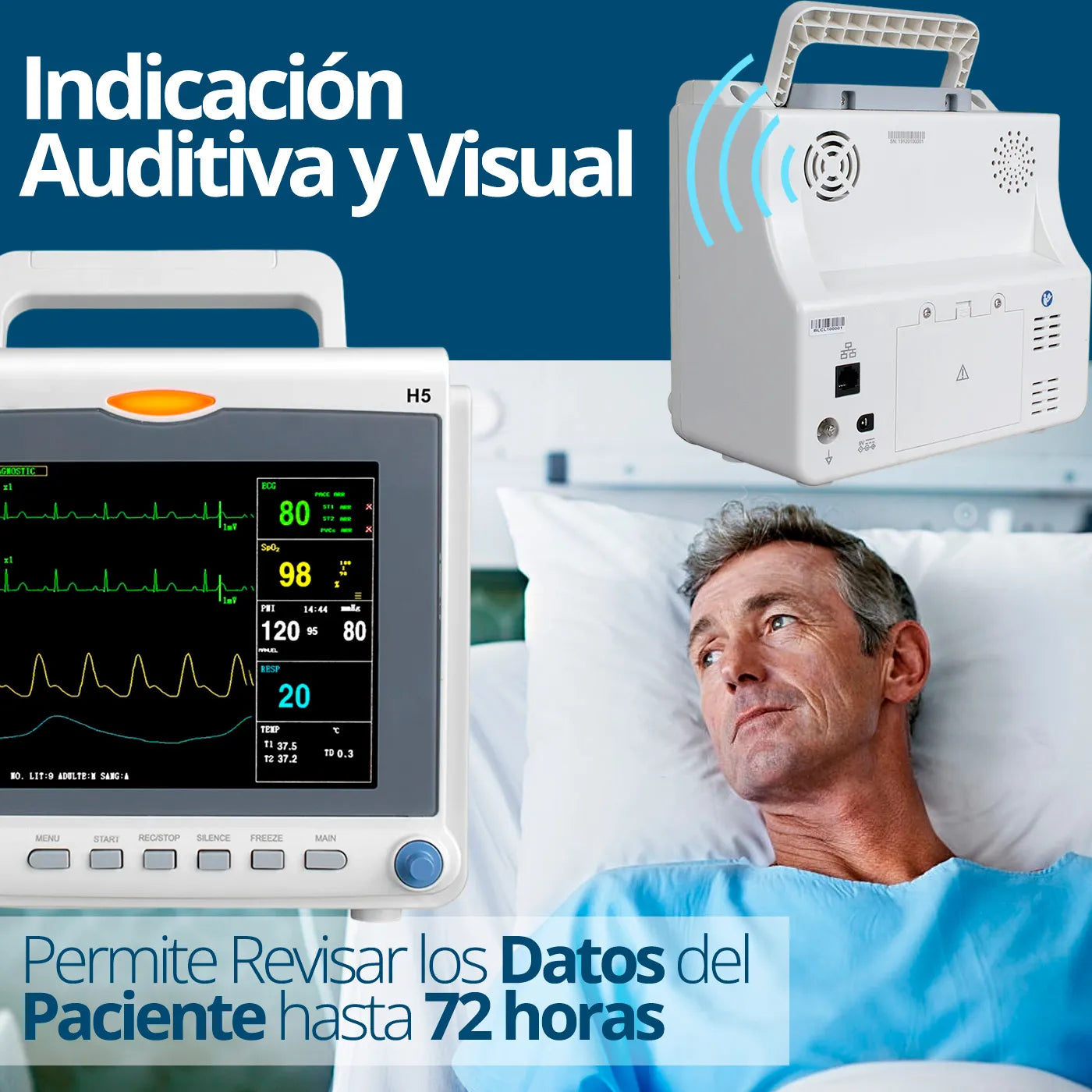 Signos Vitales Multiparámetros Sinohero H5 - TOPMEDIC