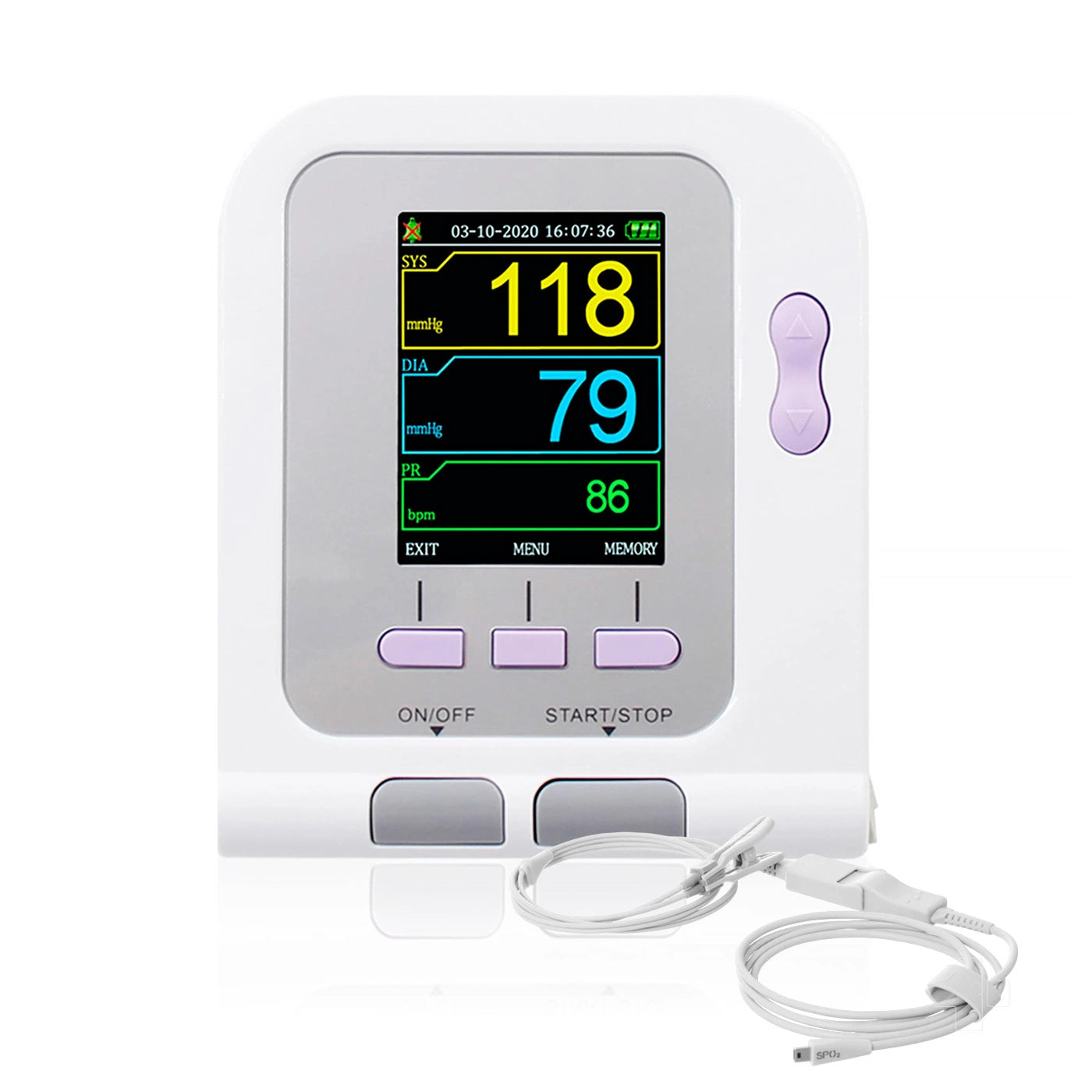 Monitor de Presión Arterial Digital Contec 08A Veterinario con Oxímetro SpO2