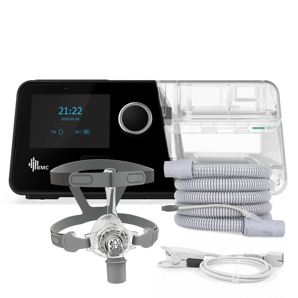 Auto CPAP BMC G3 A20 + Máscara + Tubo Calefaccionado + Oxímetro