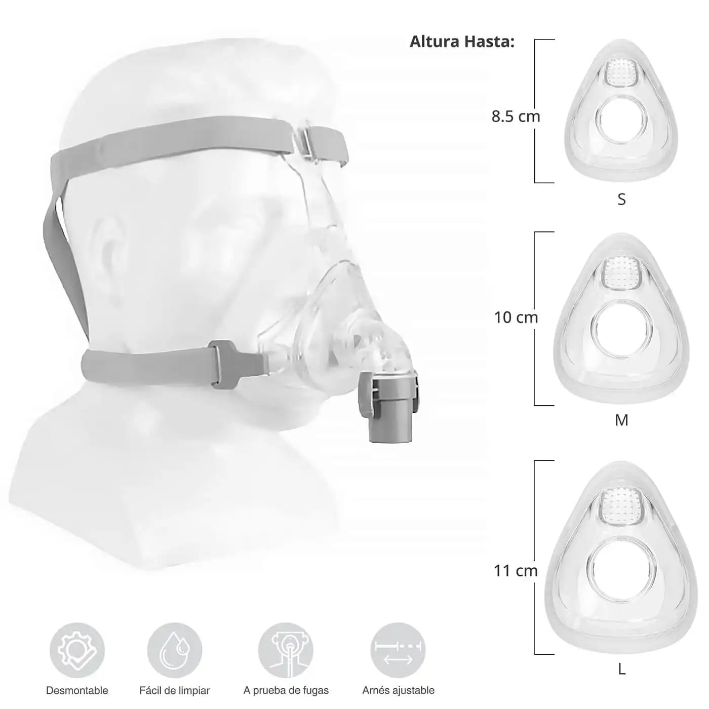 Mascarilla Oronasal YF01 Yuwell - TOPMEDIC