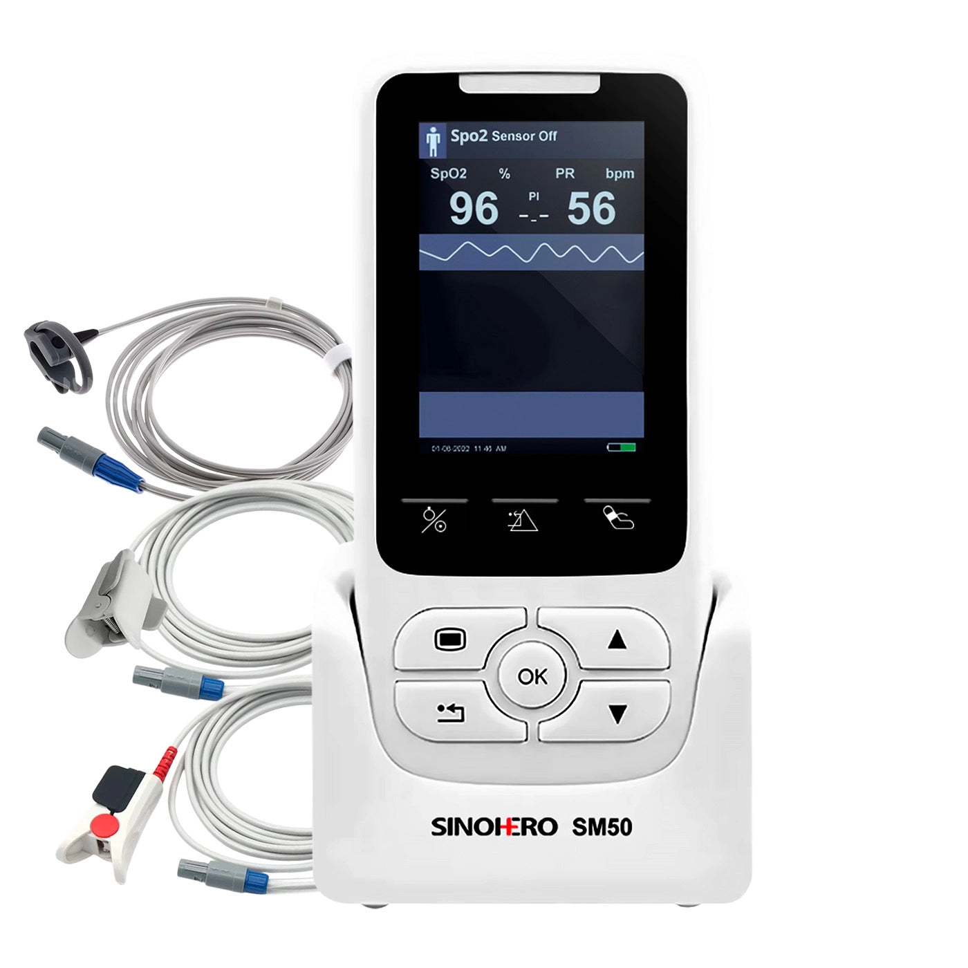 Oxímetro Sinohero SM50 Neonatal, Pediátrico y Adulto