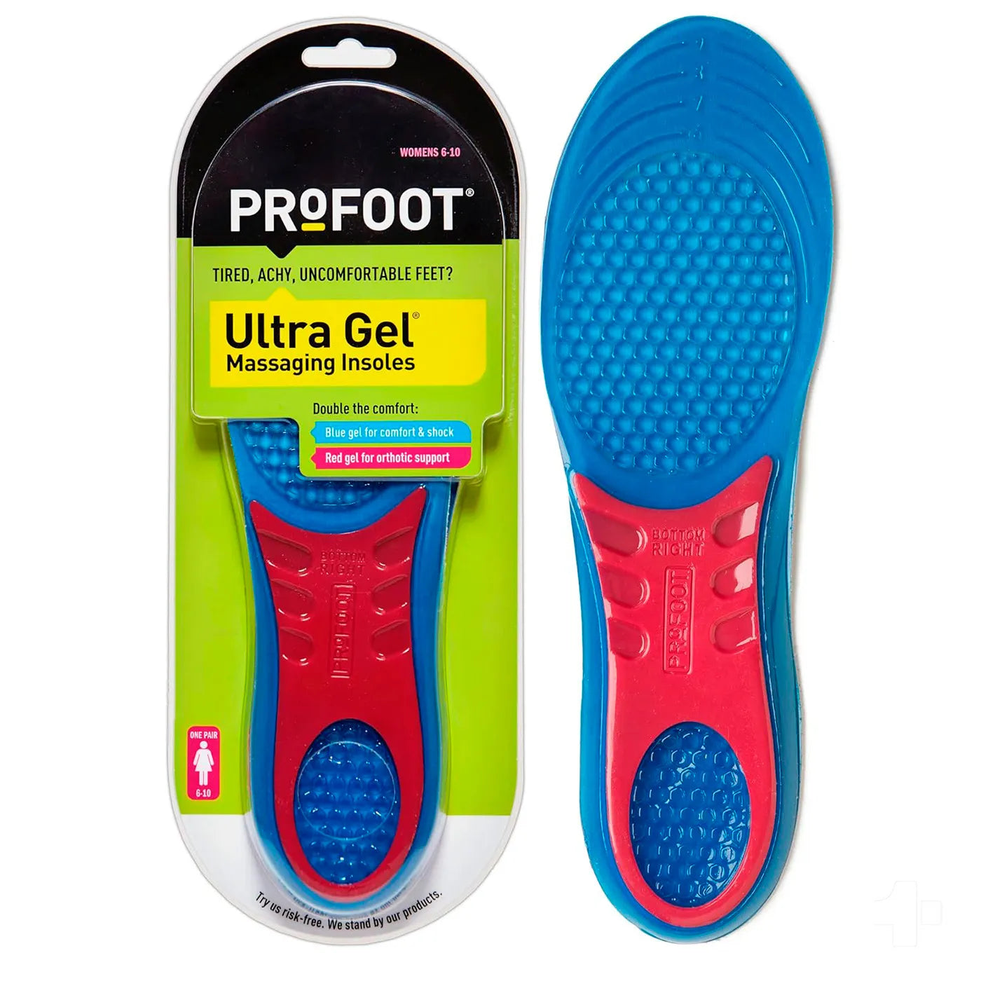 Plantillas Ortopédicas Recortable Masaje Ultra Gel Profoot - TOPMEDIC