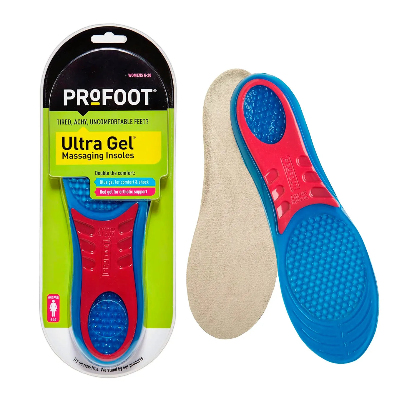 Plantillas Ortopédicas Recortable Masaje Ultra Gel Profoot - TOPMEDIC