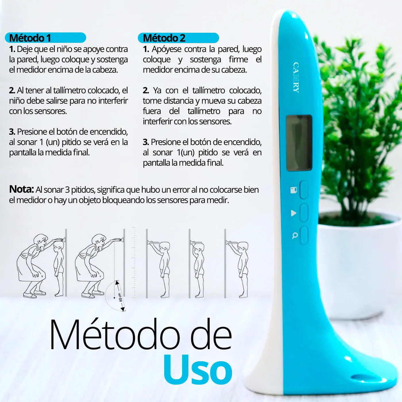 Tallímetro Camry Portátil Digital - TOPMEDIC