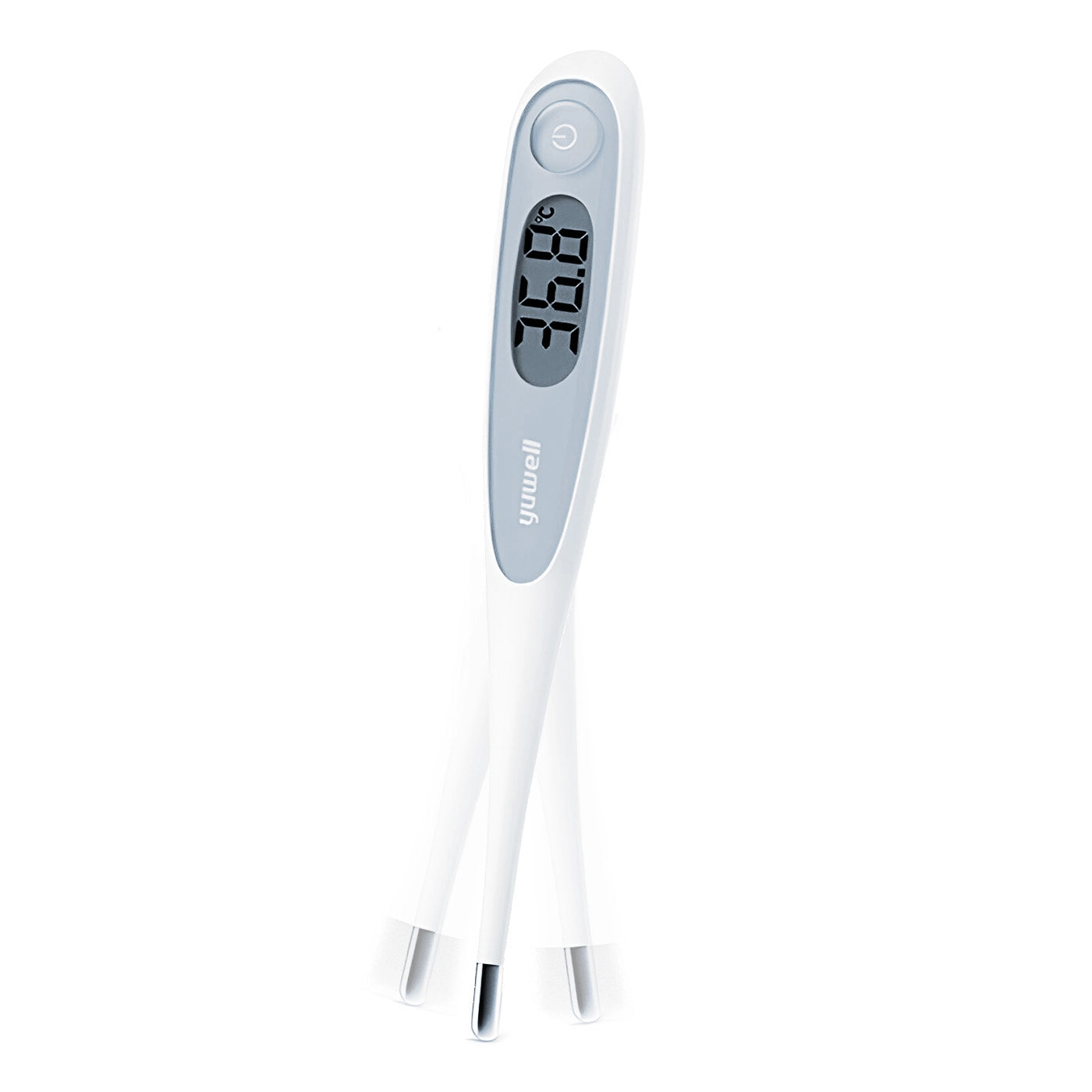 Termómetro digital Yuwell YT-313: Mediciones de temperatura precisas y fiables en grados Celsius (°C). Con función de memoria y alarma de fiebre.