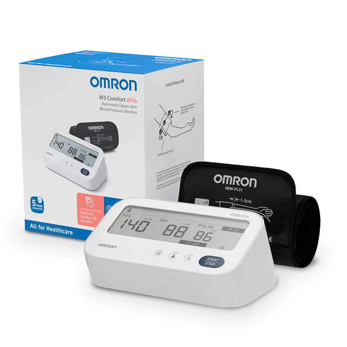Toma Presión Omron 7196 M3 Comfort AFib