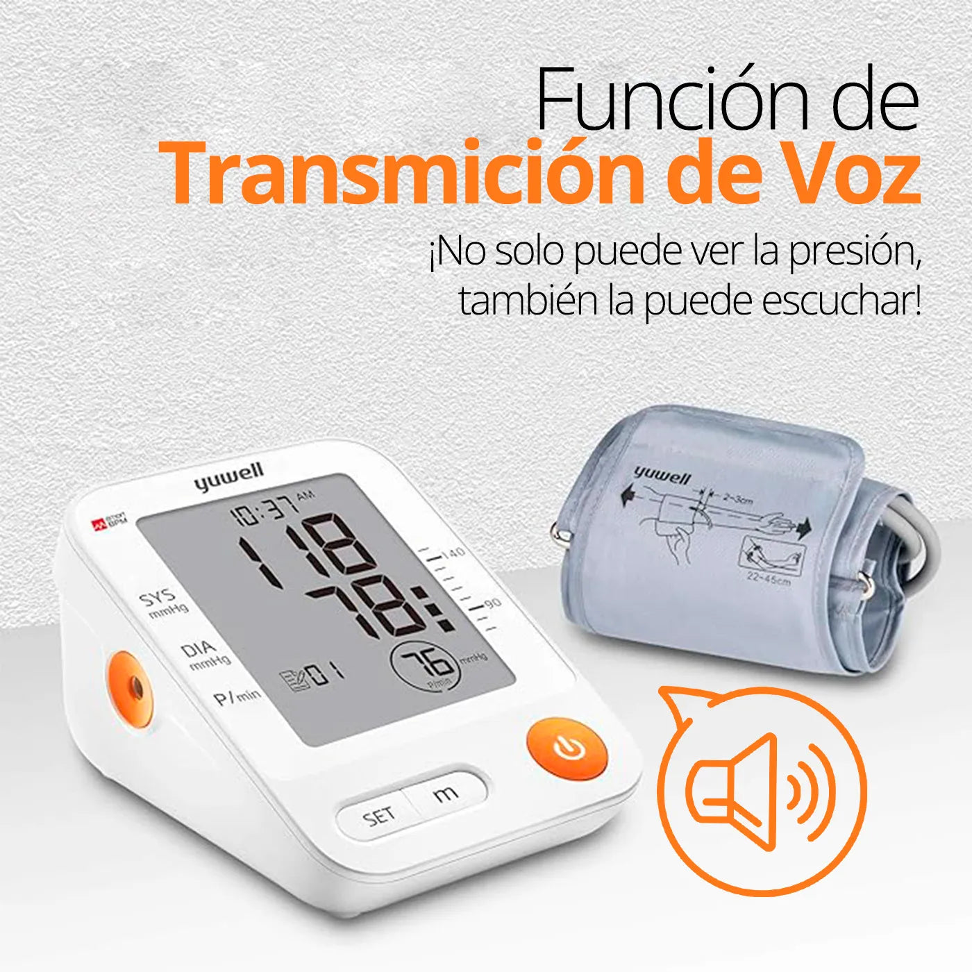 Toma Presión Yuwell YE670D - TOPMEDIC