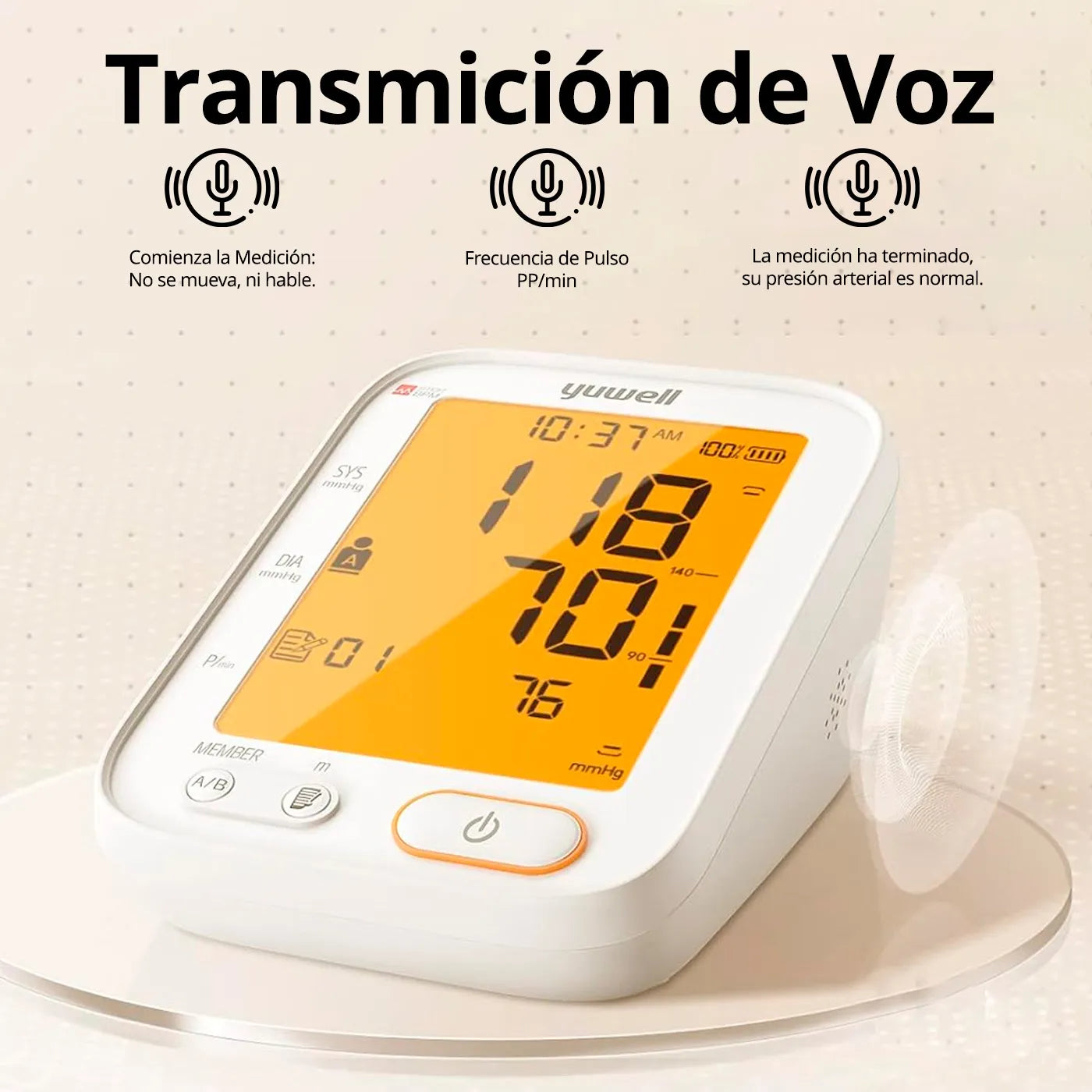 Toma Presión Yuwell YE680B - TOPMEDIC