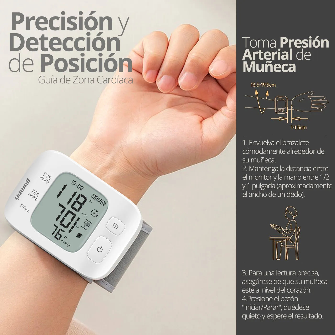 Toma Presión Yuwell YE8800AR - TOPMEDIC