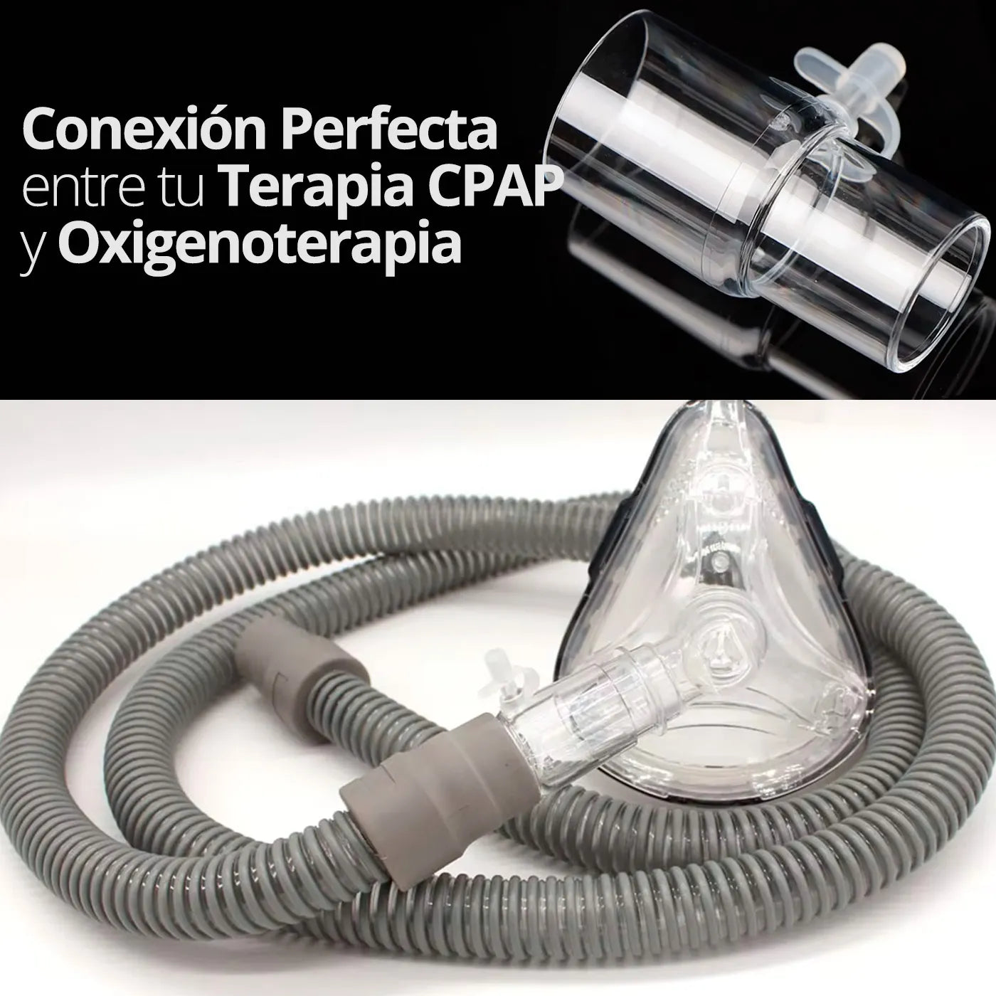 Tubo Adaptador para Oxígeno Cpap