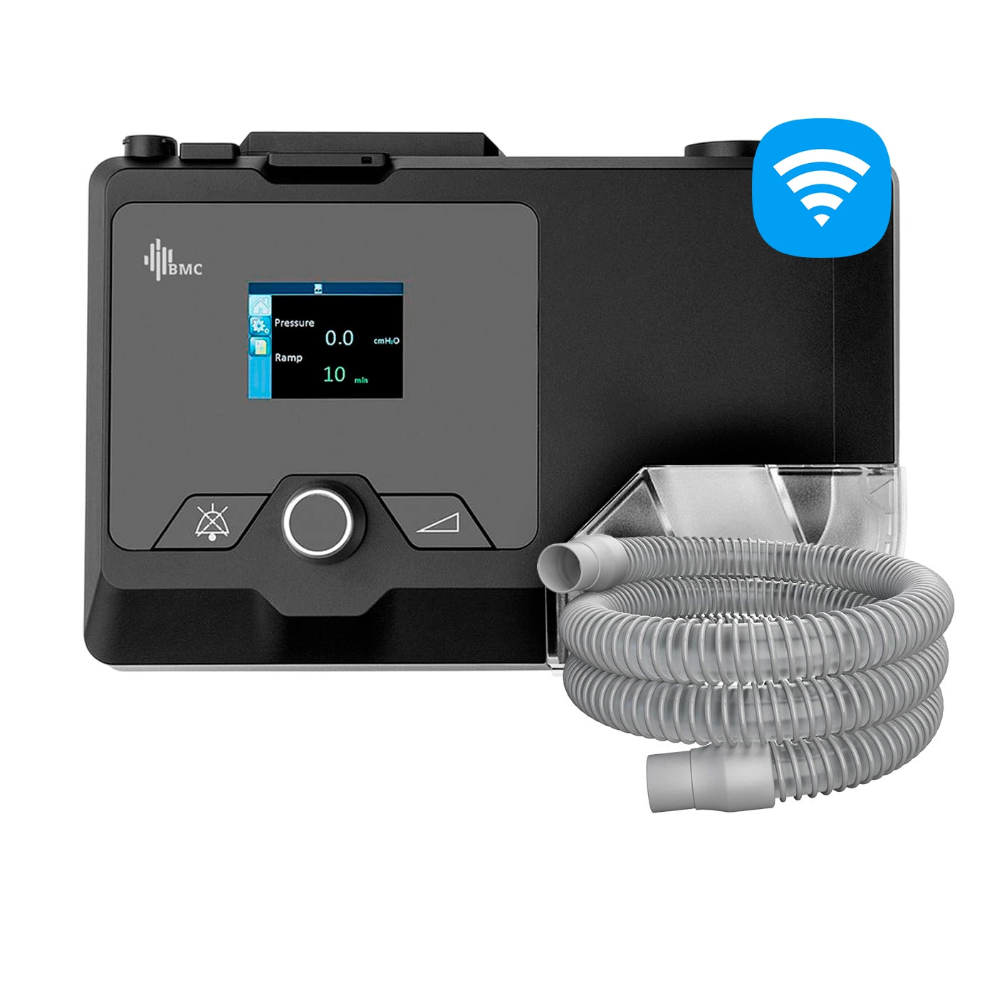 CPAP automático BMC G2S A20 con conectividad WiFi y humidificador integrado