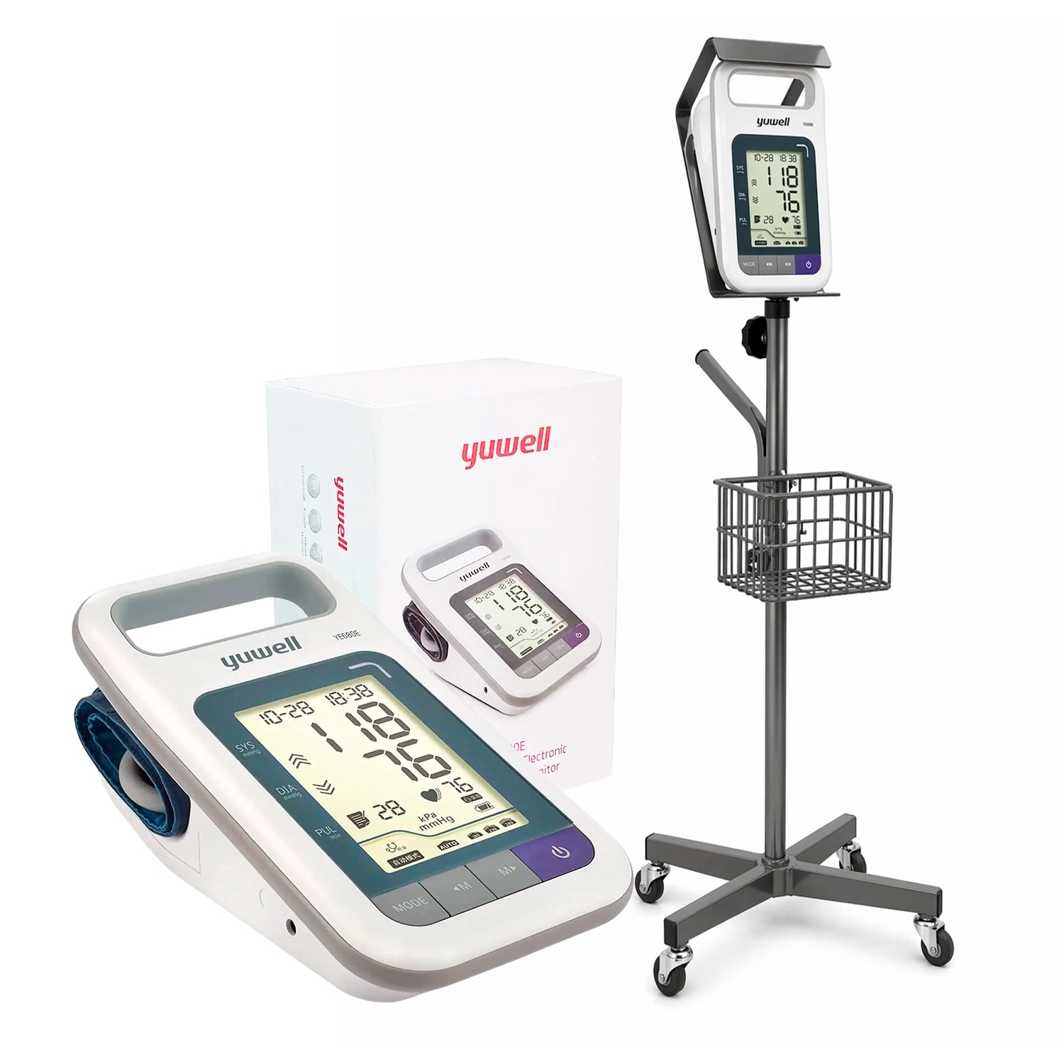Toma presión automático Yuwell YE680E medición sistólica diastólica y pulso