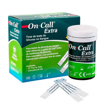 Cintas Glucómetro On Call Extra 100 Unidades