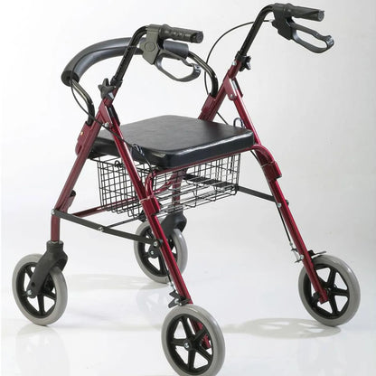 Andador Plegable Ajustable con Asiento - TOPMEDIC