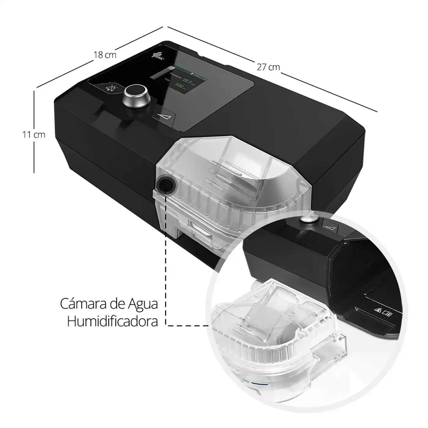 Auto Cpap BMC G2S A20 con Máscara y Tubo Calefaccionado - TOPMEDIC