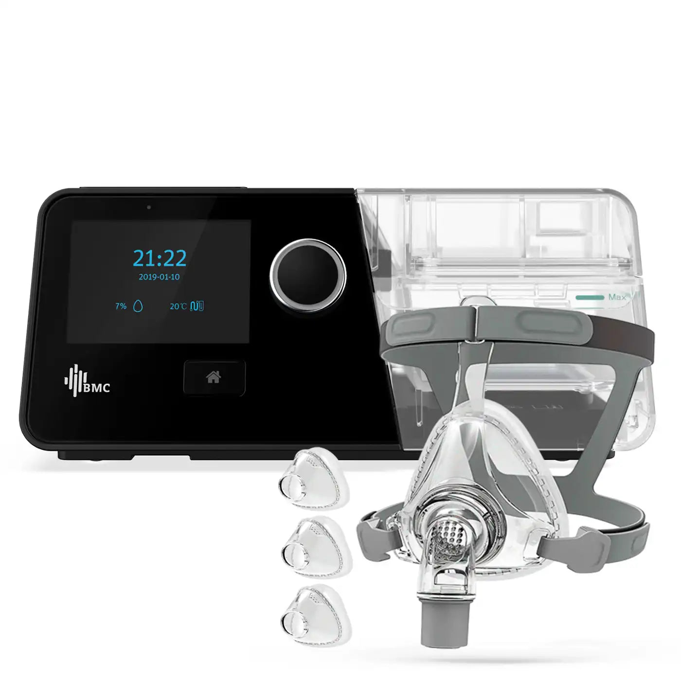 Auto Cpap BMC G3 A20 con Máscara + Tubo Calefaccionado