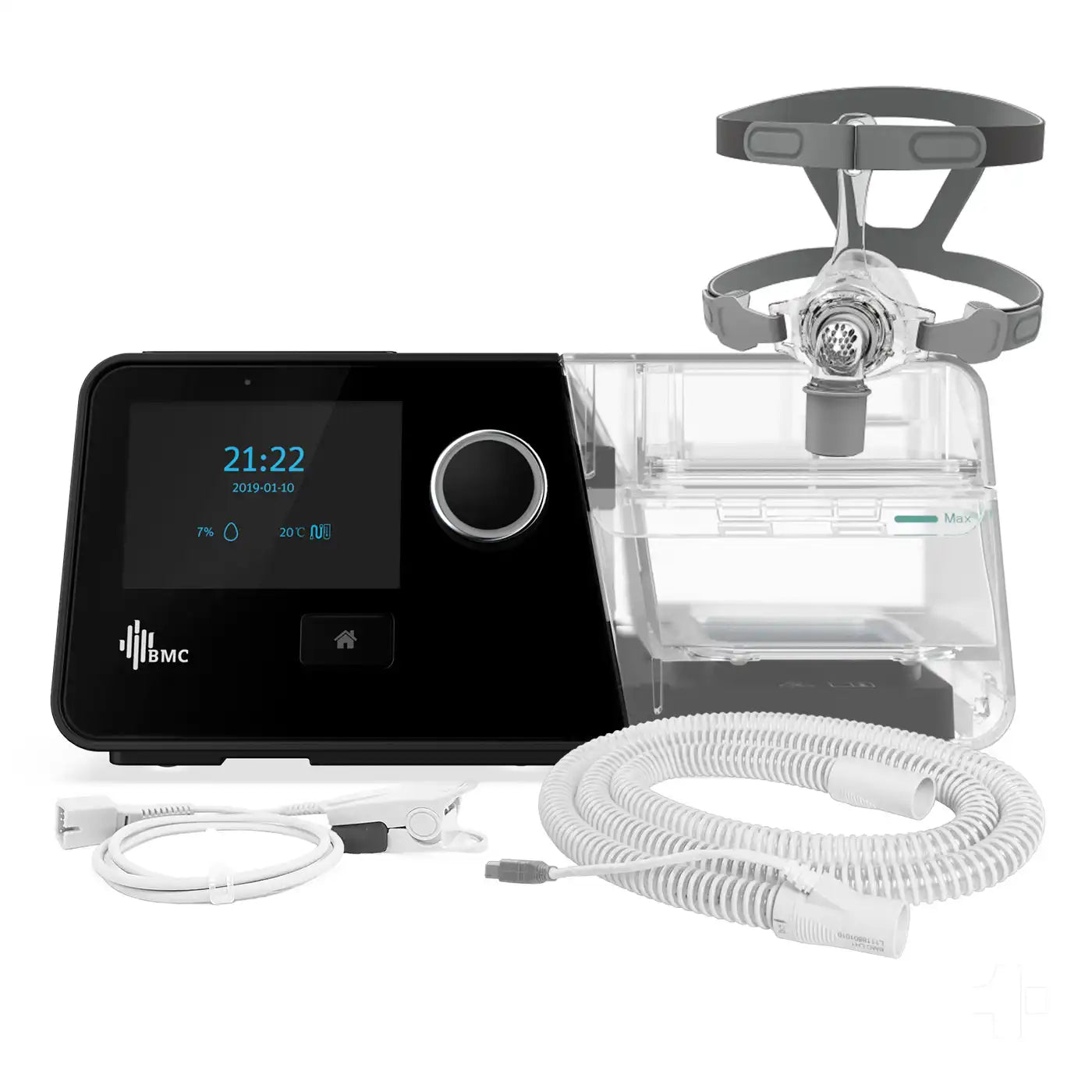 Auto Cpap BMC G3 A20 con Máscara Tubo Calefaccionado y Oxímetro - TOPMEDIC