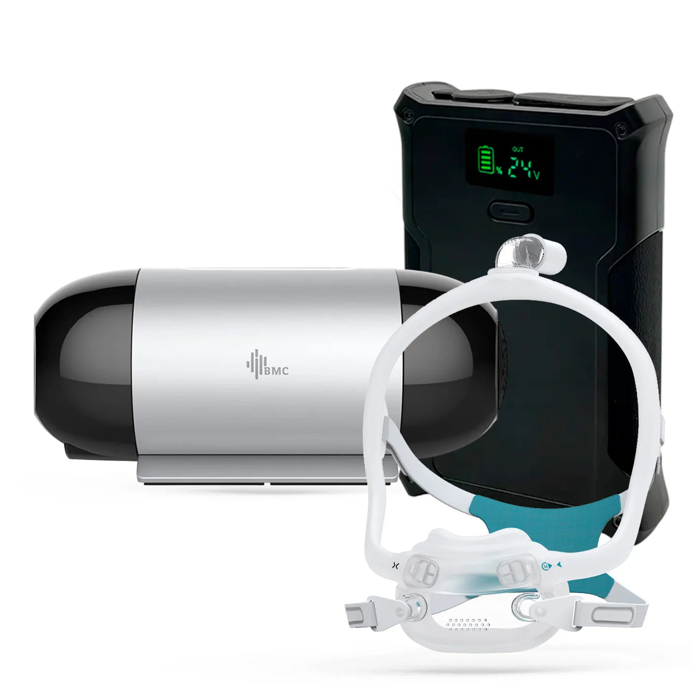 Auto Cpap Portátil BMC M1 Mini + Batería + Máscara Premium