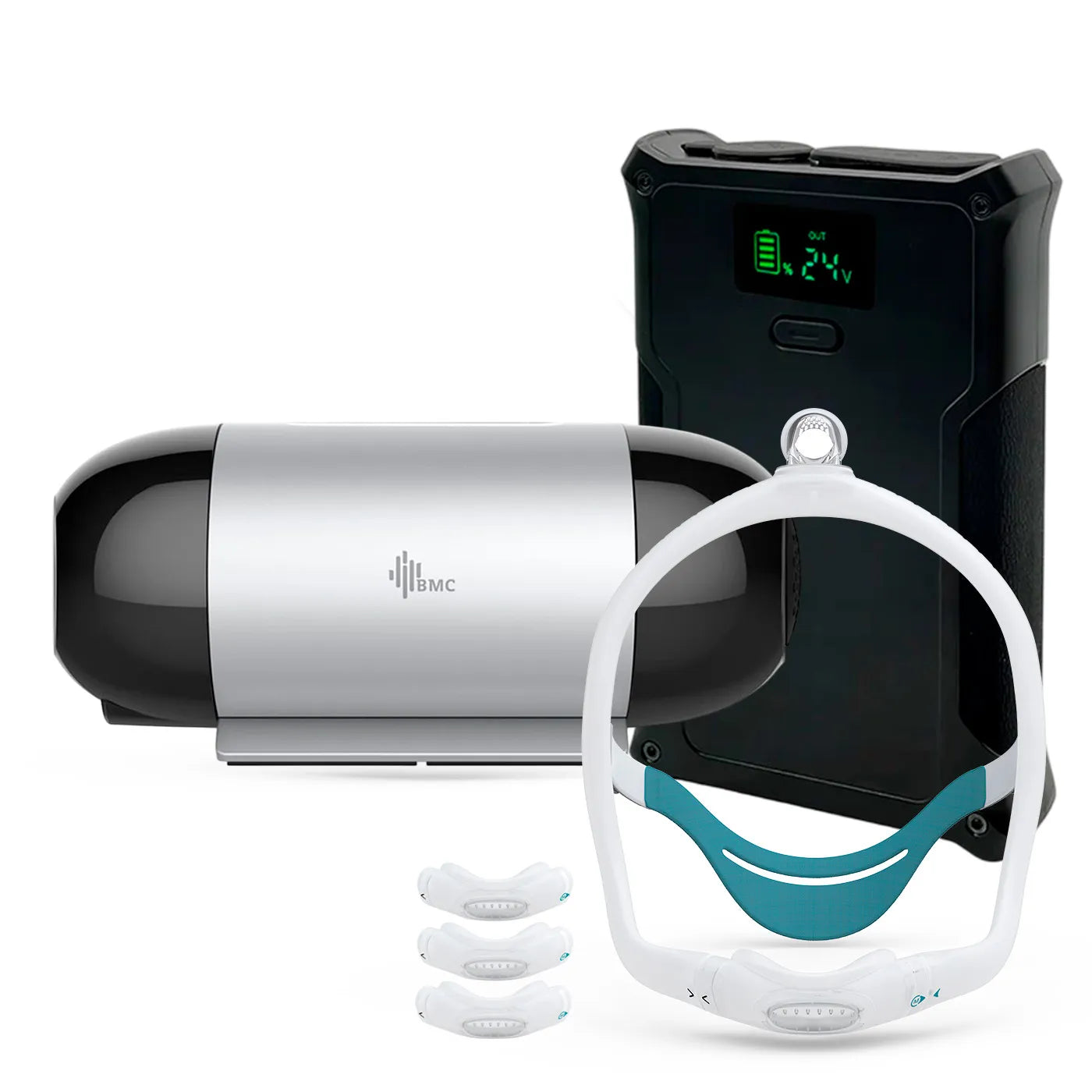 Auto Cpap Portátil BMC M1 Mini + Batería + Máscara Premium
