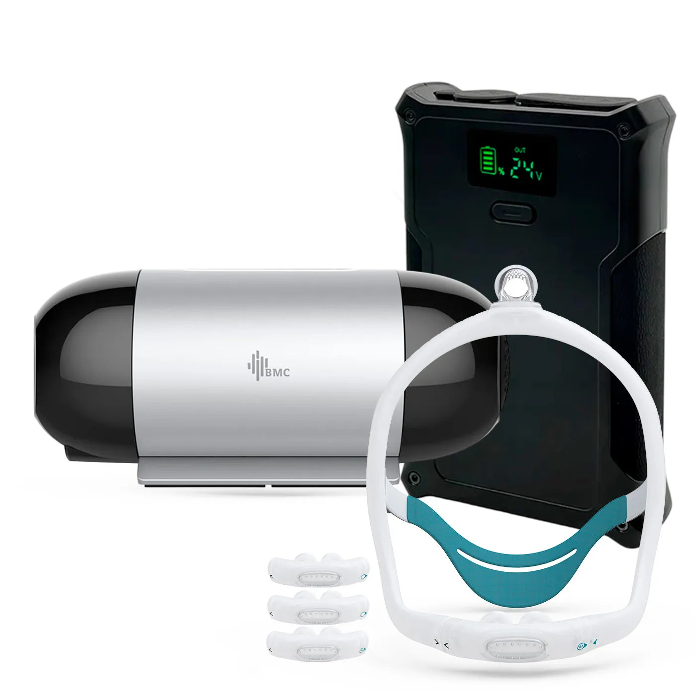 Auto Cpap Portátil BMC M1 Mini + Batería + Máscara Premium