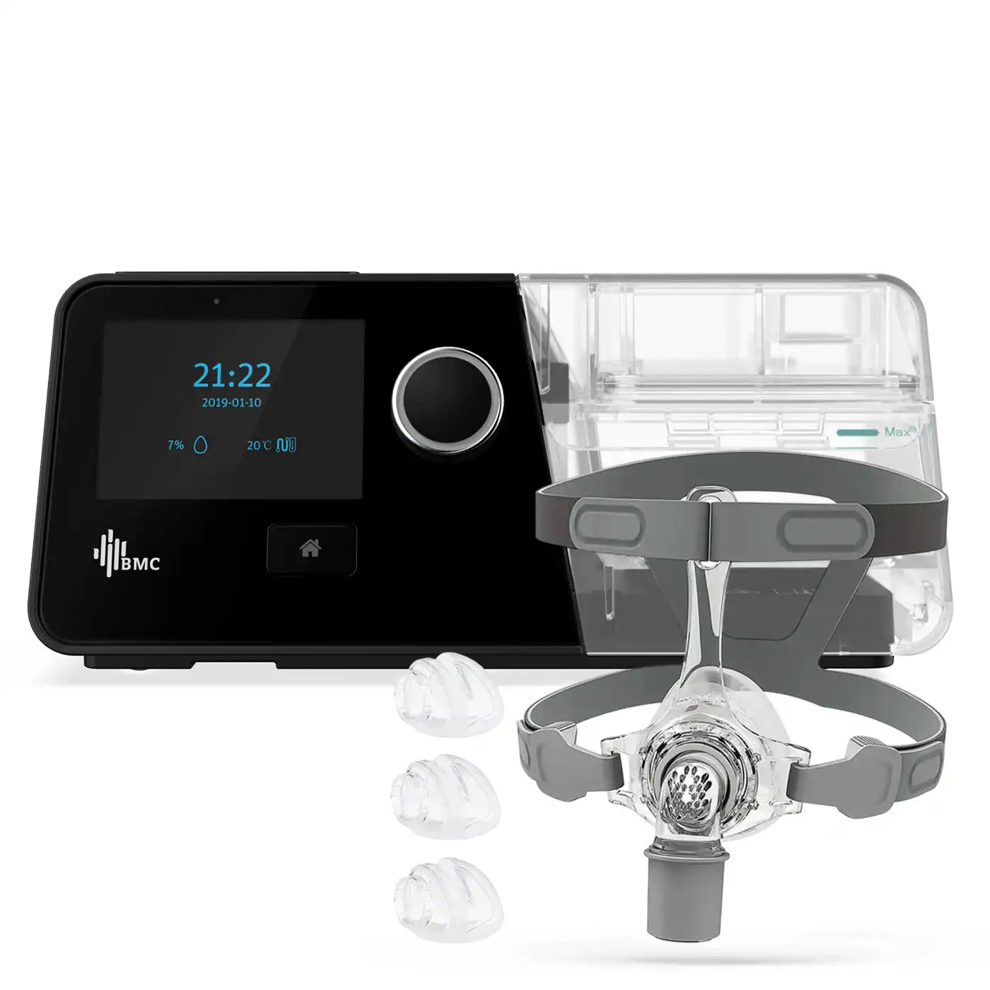 Auto Cpap BMC G3 A20 con Máscara + Tubo Calefaccionado