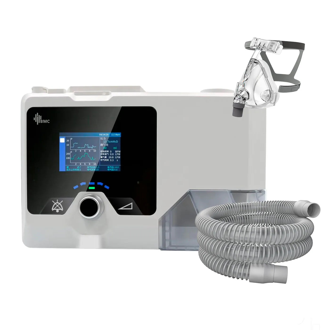 Bipap BMC G2 B25A con Máscara y Humidificador Avanzado - TOPMEDIC